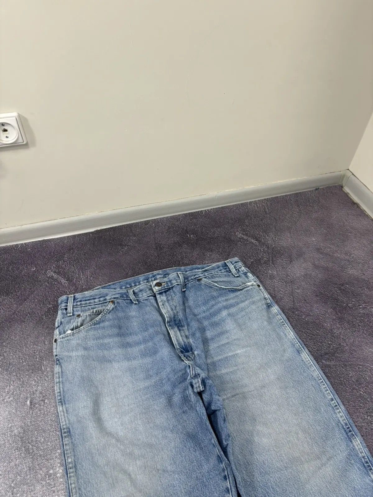 Dickies × Vintage Vintage Dickies American Faded Light Blue Denim Baggy Jeans Size US 44 / EU 60 - 8 Thumbnail