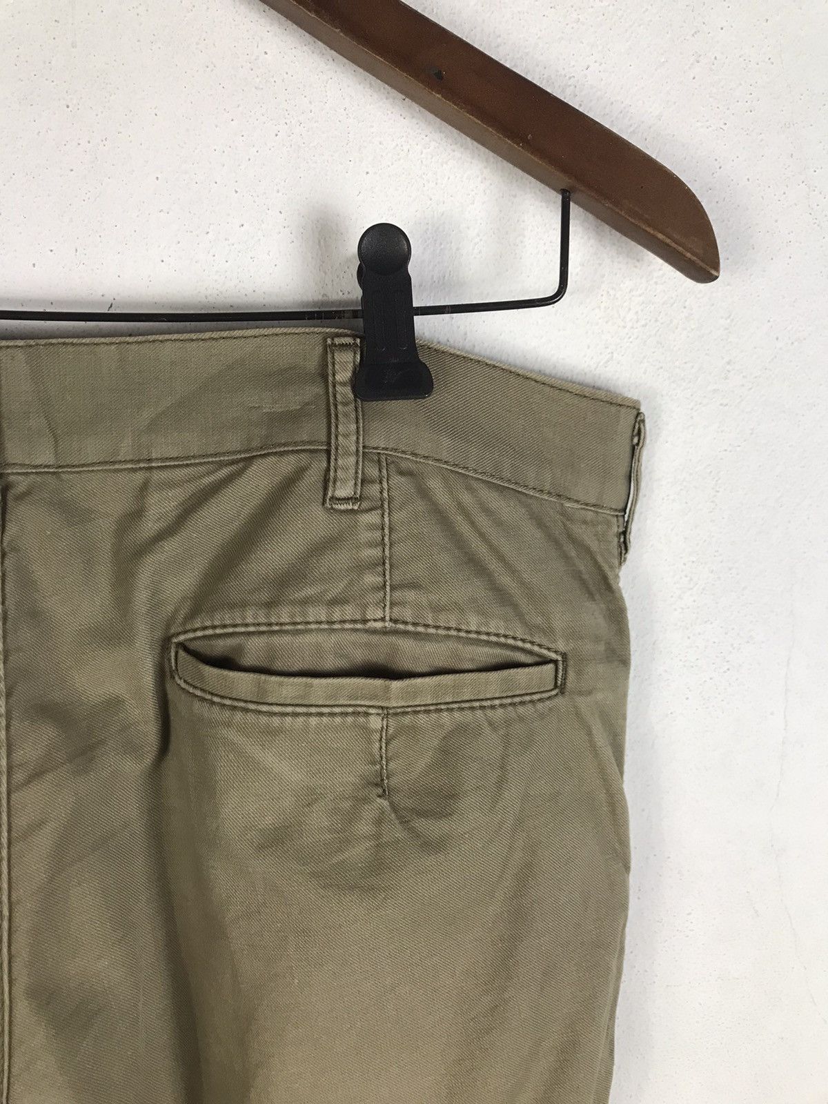 Comme des Garcons Homme AD2005 Comme des Garçons Homme Olive Patina Workwear Trouser Size US 33 - 14 Thumbnail