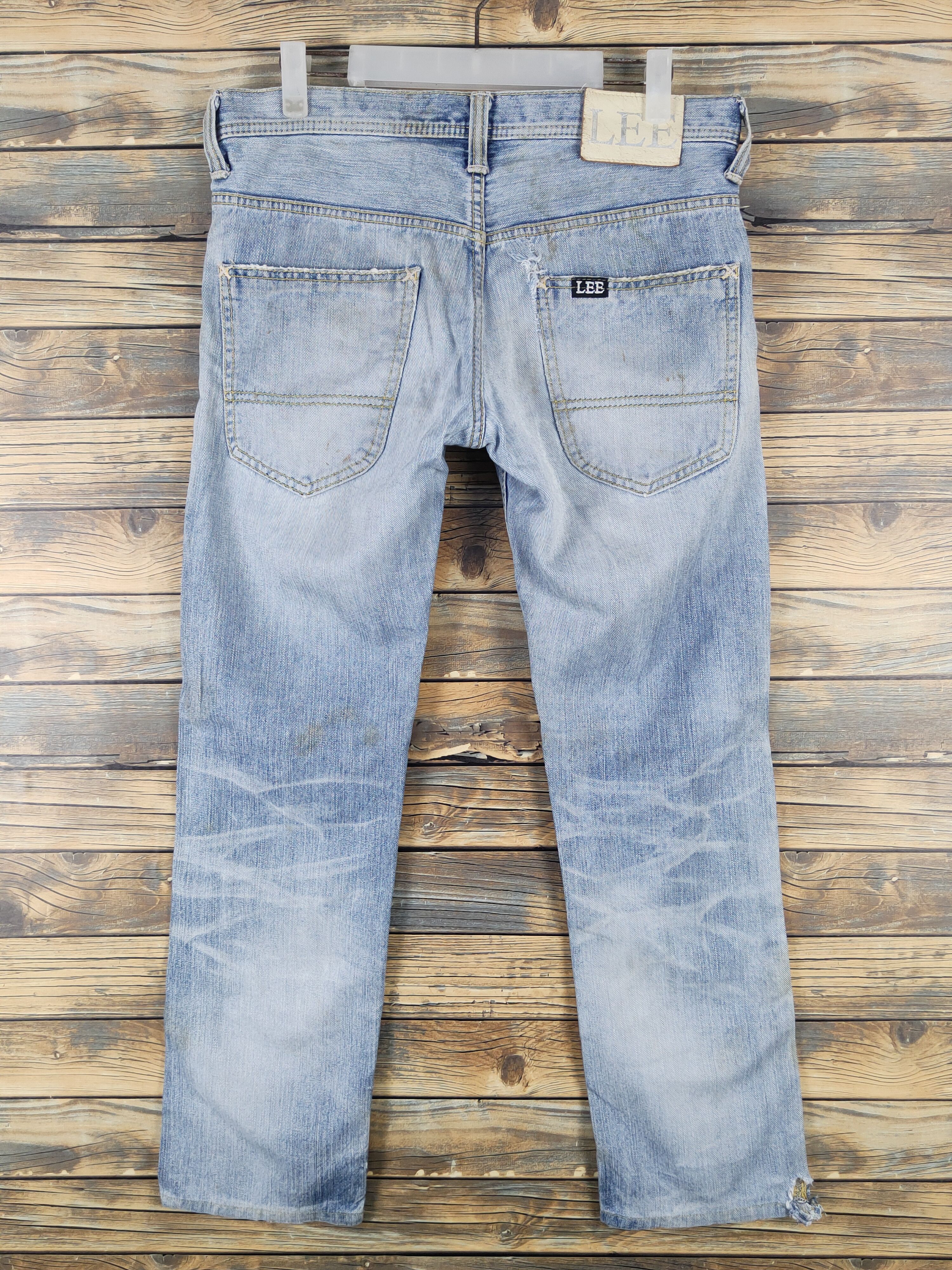 Lee Lee vintage Blue Distressed Ripped denim Jeans #W1706 Size US 32 / EU 48 - 8 Thumbnail