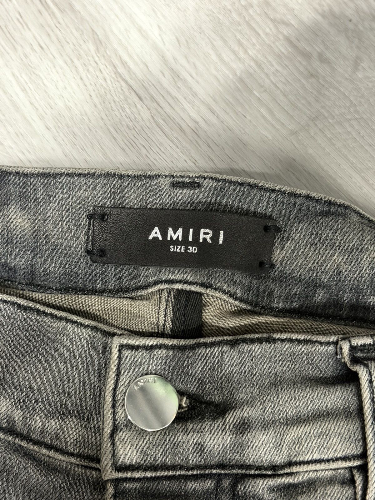 Amiri Amiri Military Stencil Jeans Grey Size US 30 / EU 46 - 3 Thumbnail