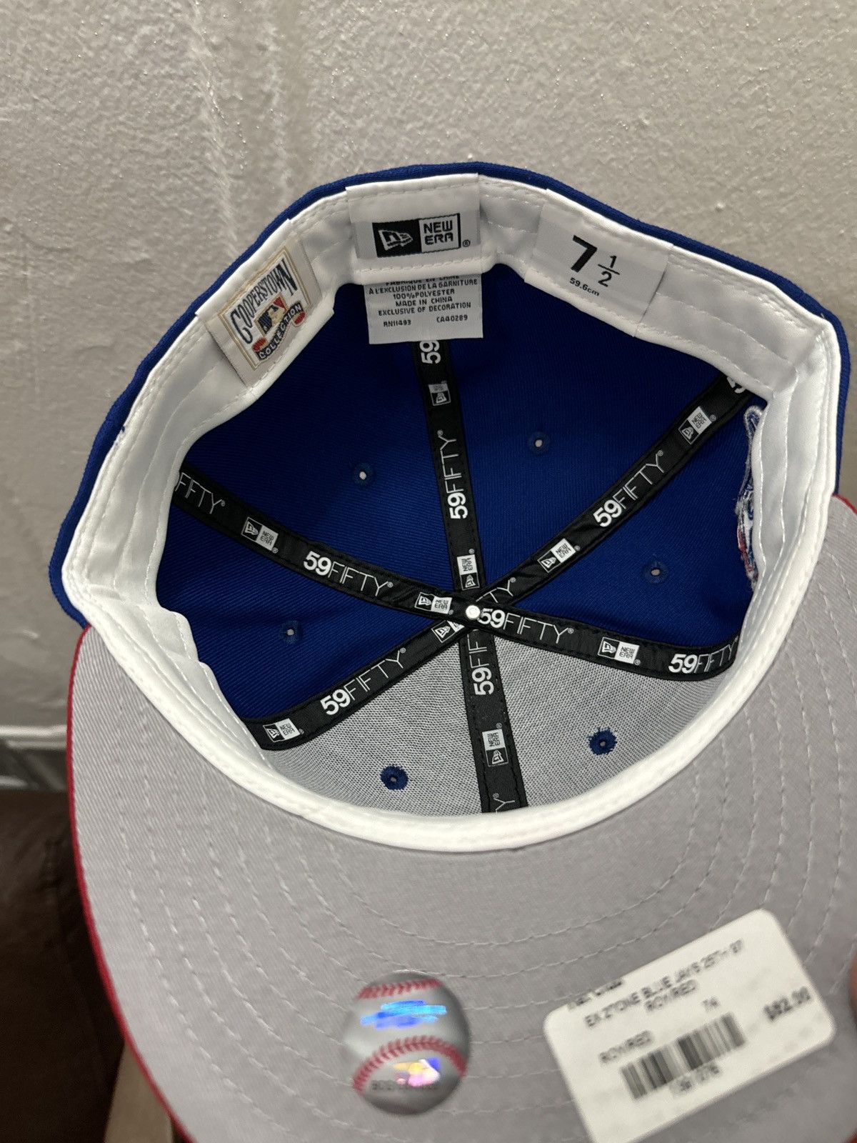 New Era New Era 59fifty Toronto BlueJays Fitted hat size 7 1/2 Size ONE SIZE - 3 Thumbnail