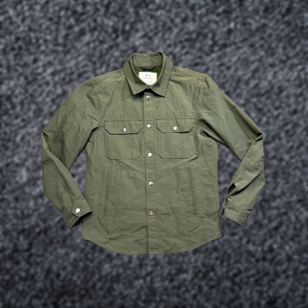 Vintage Woolrich Overshirt Jacket Mens S Green Military Style Snap Buttons Shirt Size US S / EU 44-46 / 1 - 1 Thumbnail