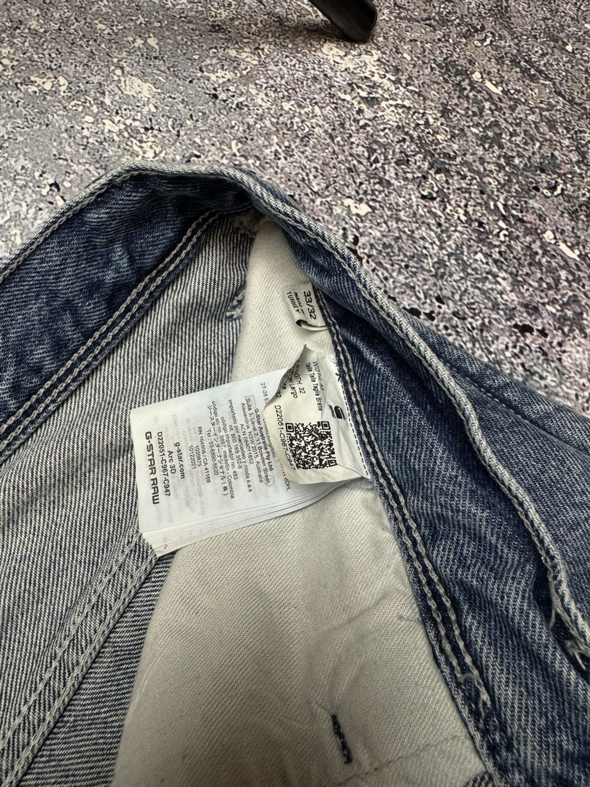 G-Star GSTAR RAW DENIM JAPANESE Y2K RARE Size US 33 - 15 Thumbnail