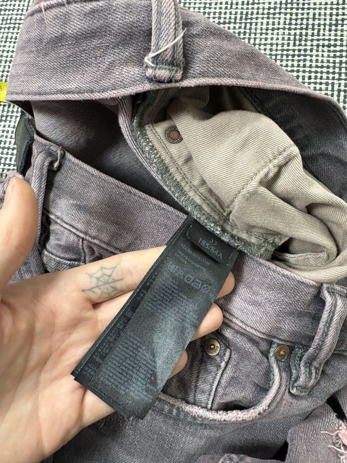 Allsaints AllSaints distressed skinny jeans stacking drip swag Atlanta Size US 34 / EU 50 - 4 Thumbnail