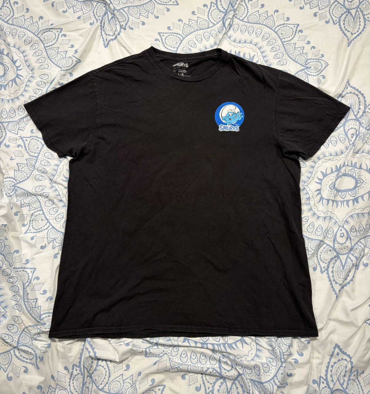Vintage Smurfs shirt Large Size US L / EU 52-54 / 3 - 2 Thumbnail