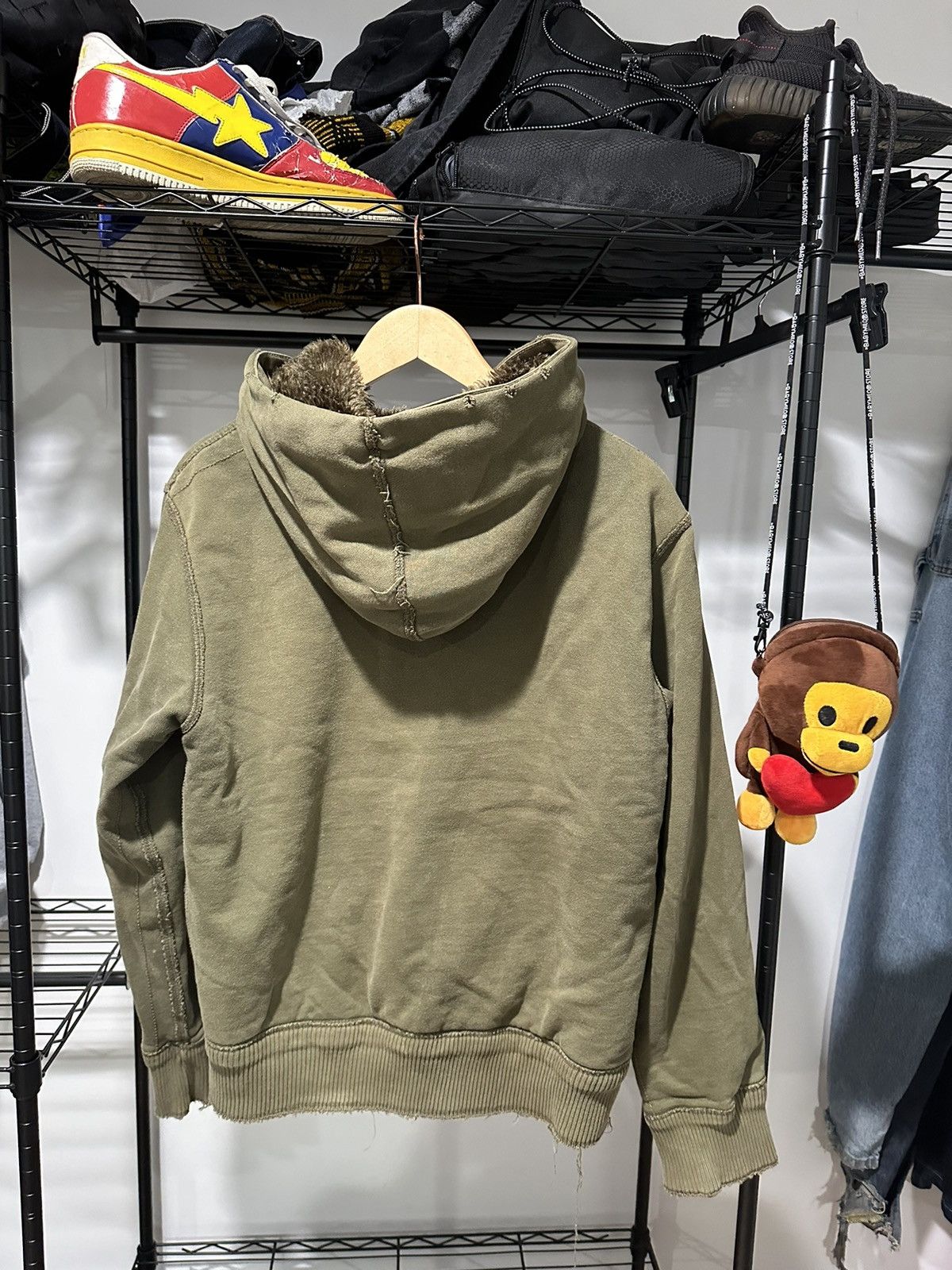 American Eagle Outfitters Vintage Fur coated American eagle zip up hoodie Size US M / EU 48-50 / 2 - 6 Thumbnail