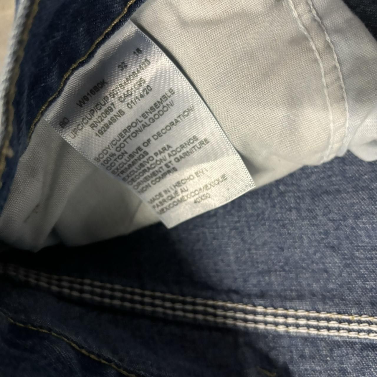 Dickies × Vintage Crazy Vintage Y2K/2000s Baggy Grunge Dark Wash Dickies Skater Carpenter Denim Jeans! Size US 40 / EU 56 - 8 Thumbnail
