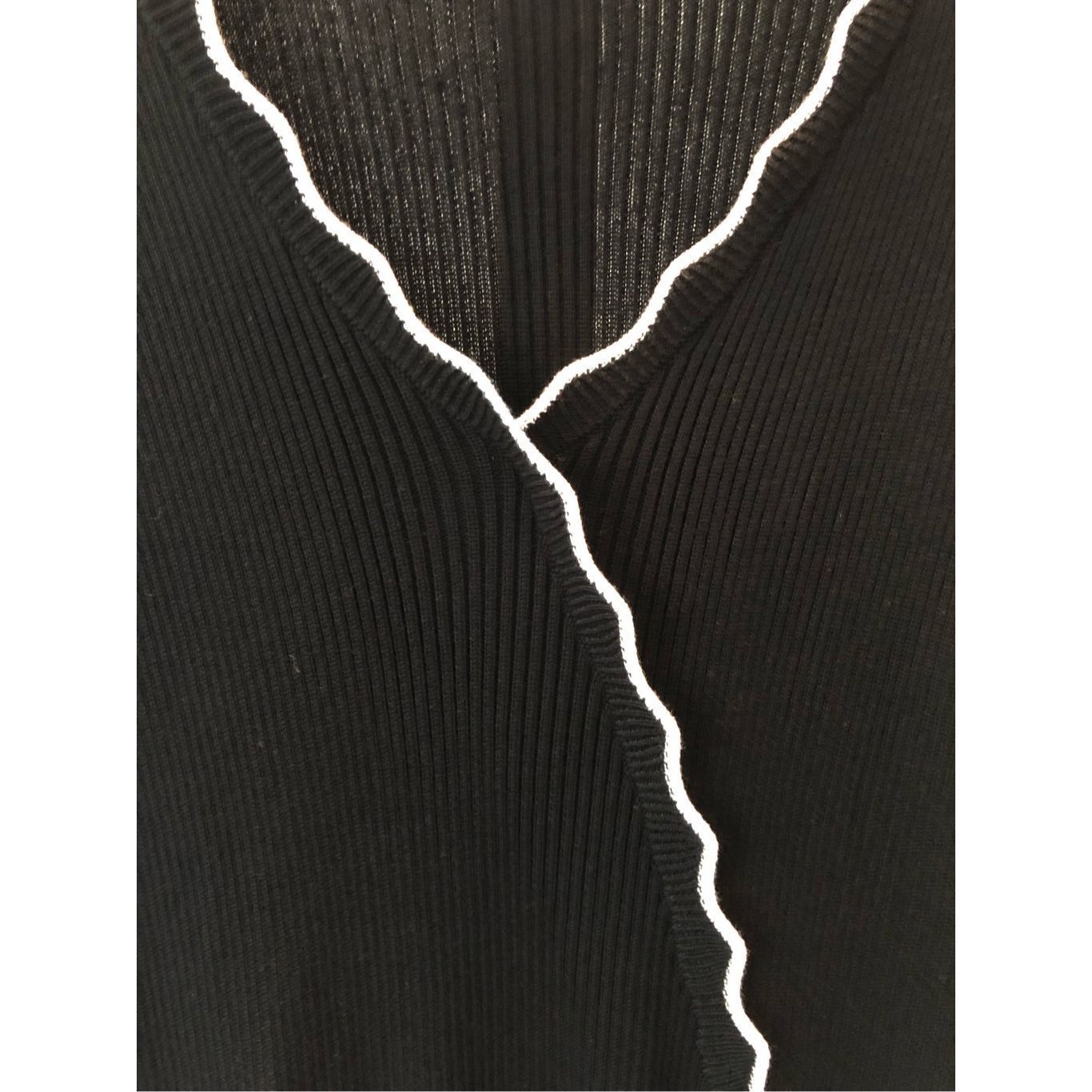 Other Danny & Nicole Women’s Black and White V Neck Striped Bottom Size XL / US 12-14 / IT 48-50 - 4 Thumbnail