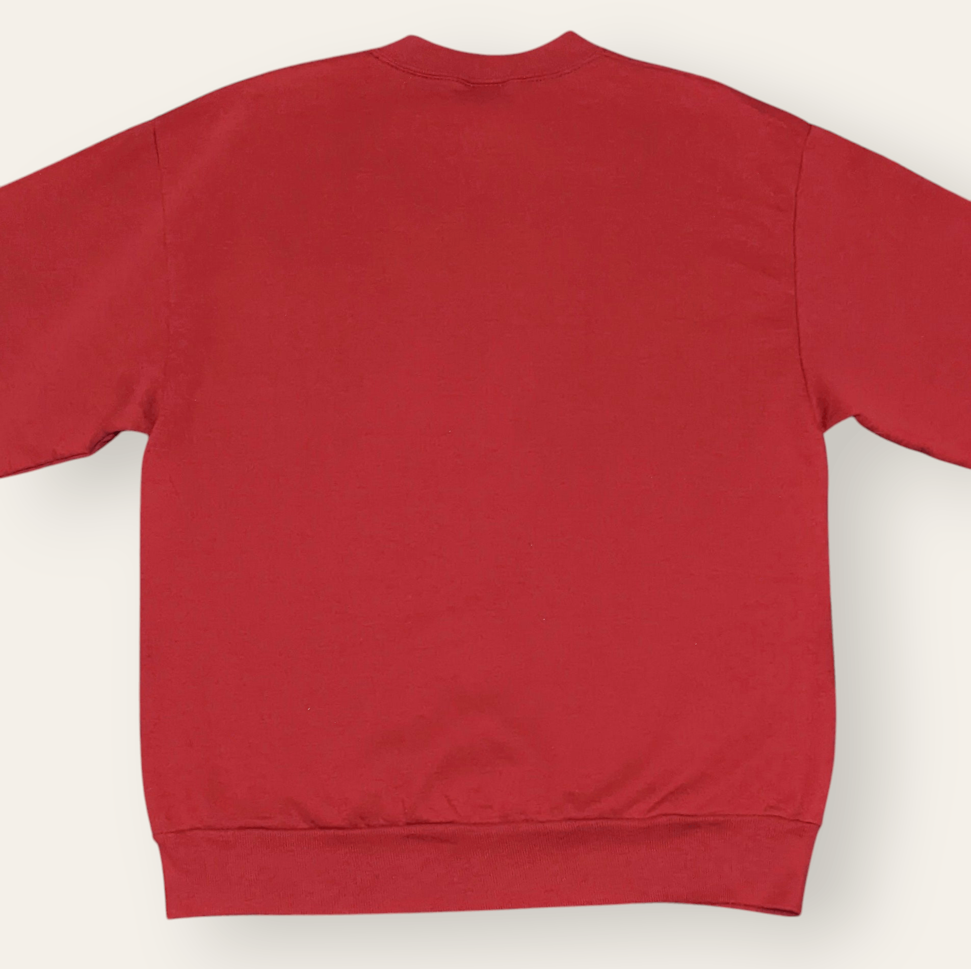 Jerzees × Unsound Rags × Vintage Vintage 90s Jerzees Red Maroon Plain Crewneck Sweatshirt Size US M / EU 48-50 / 2 - 4 Thumbnail