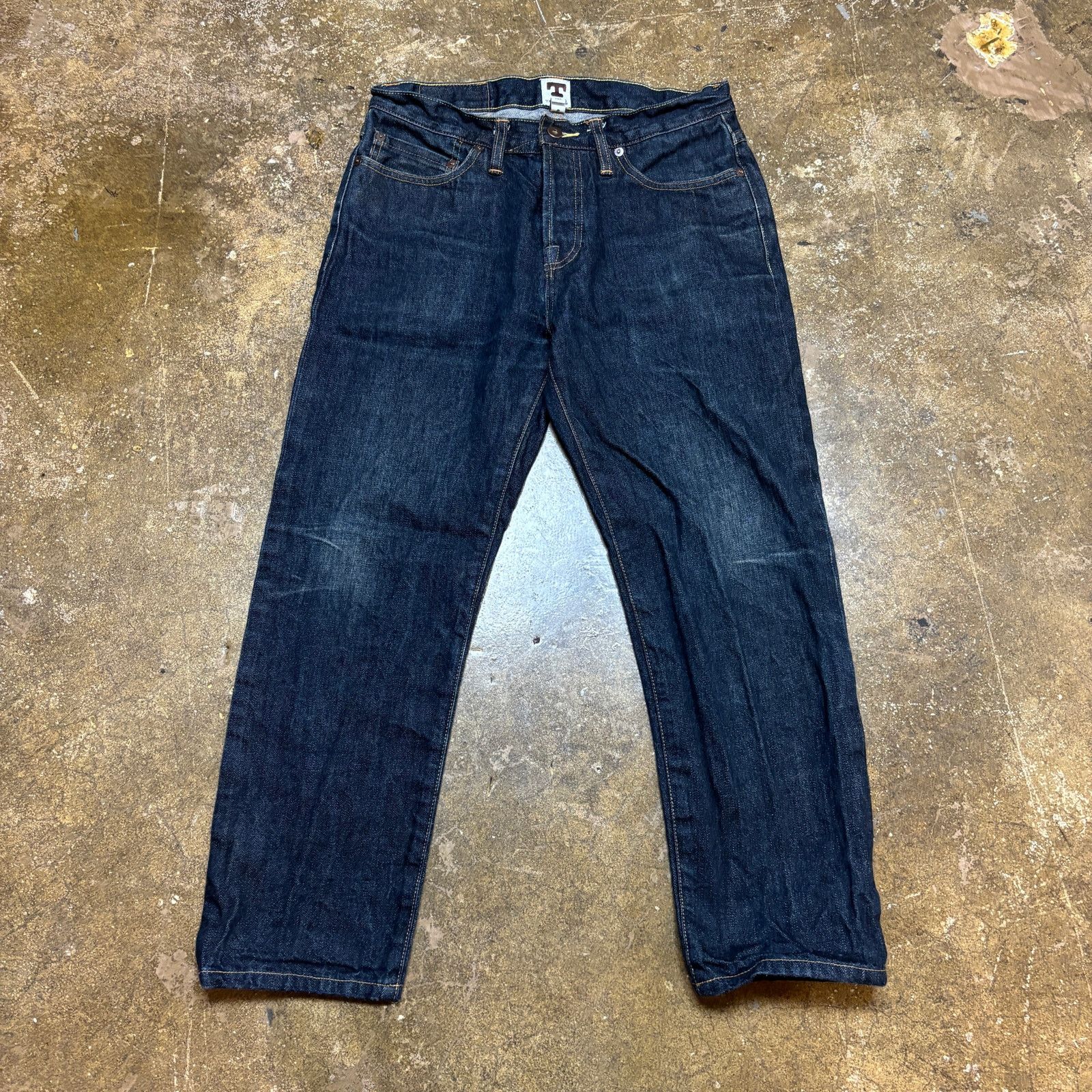 Tellason Tellason Elgin Mid Rise Slim Tapered Selvedge Jeans 31x25 Size US 31 - 2 Thumbnail