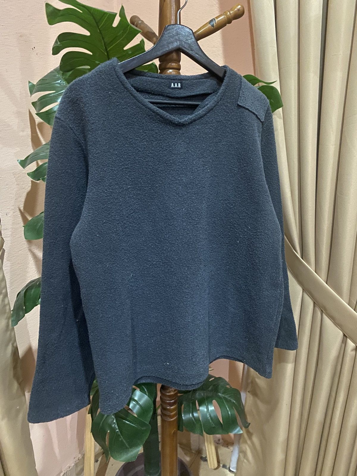 Yohji Yamamoto A.A.R Yohji Yamamoto Dark Grey Fleece Pullover Avant-Garde Size US S / EU 44-46 / 1 - 5 Thumbnail