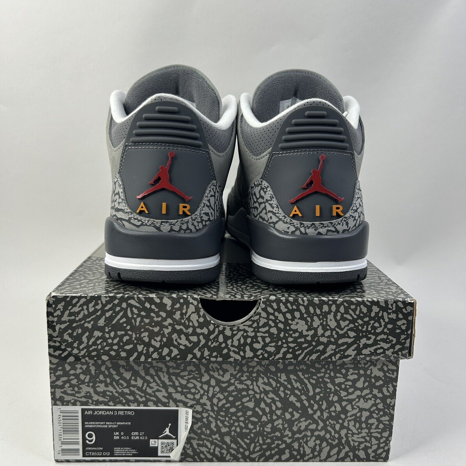 Nike Nike Air Jordan 3 Retro “Cool Grey” 2024 Size US 9 / EU 42 - 4 Thumbnail