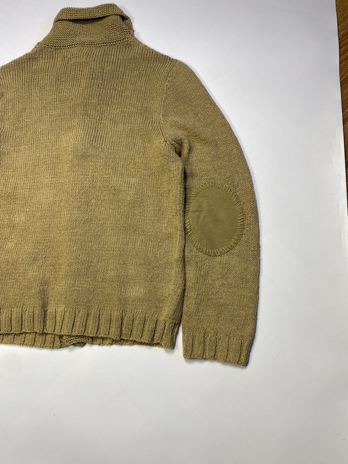Ralph Lauren RARE! Polo Ralph Lauren Linen Shawl Cable Knit Cardigan Size US M / EU 48-50 / 2 - 13 Thumbnail