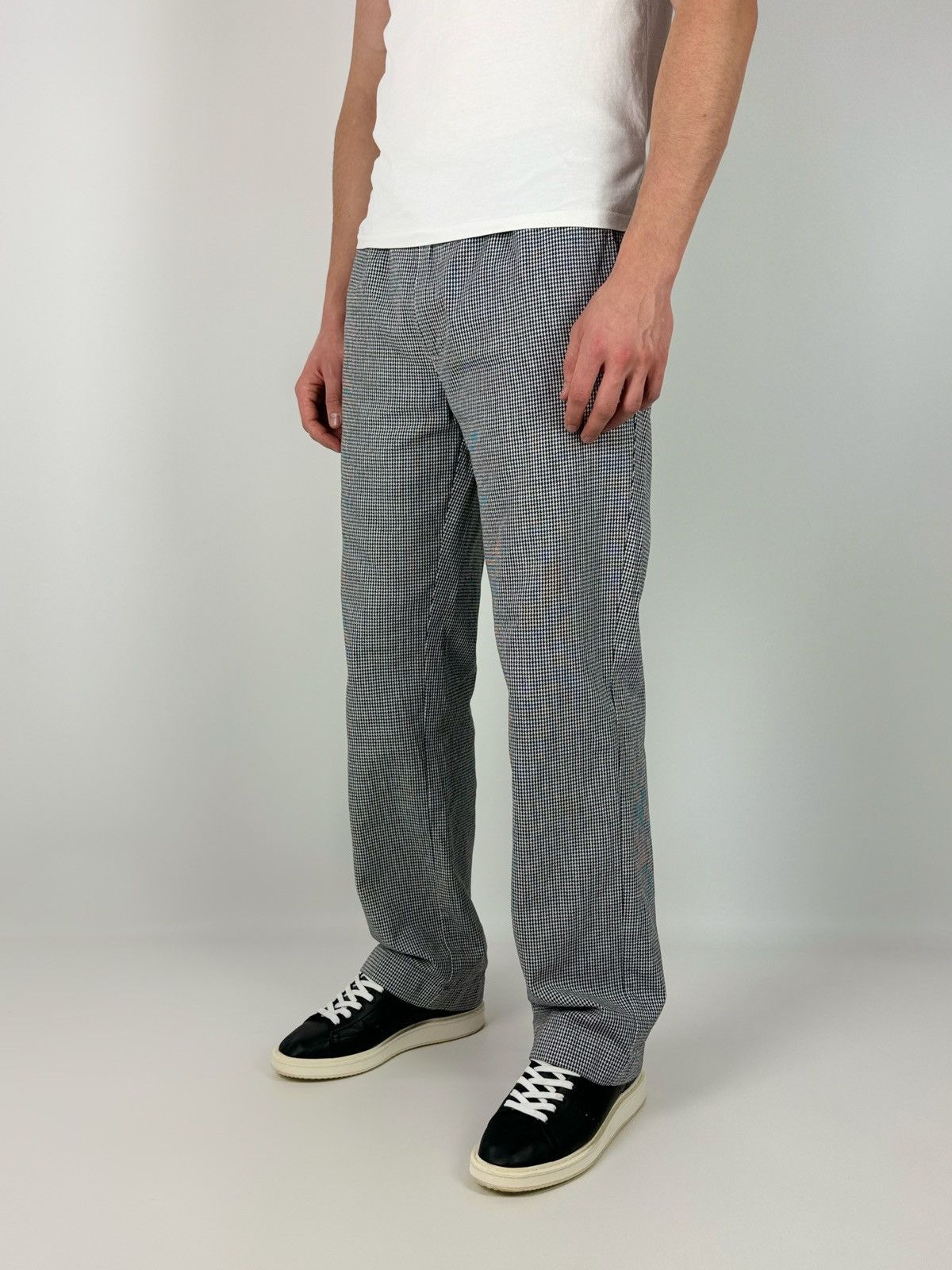 Vintage Y2K Vintage Lutteurs Houndstooth Work Pants Size US 32 / EU 48 - 2 Thumbnail