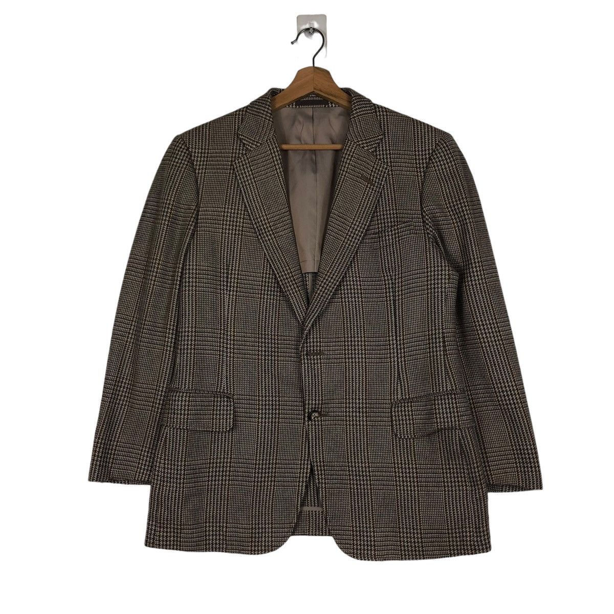 Burberry 🔥VINTAGE BURBERRYS NOVA CHECK WOOL JACKET DOUBLE COLLAR Size US M / EU 48-50 / 2 - 3 Thumbnail