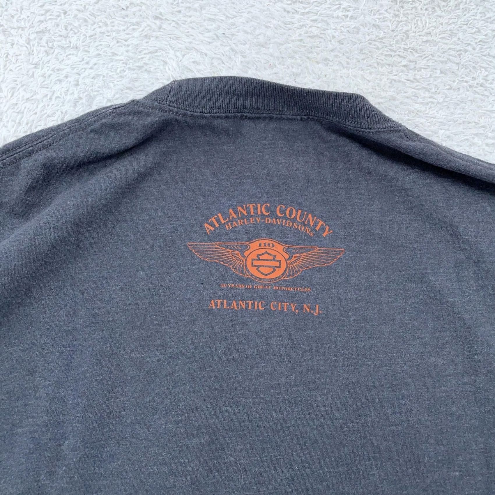 Harley Davidson Harley-Davidson Shirt L/XL 110th Anniversary Dealer Atlantic City New Jersey Tee Size US L / EU 52-54 / 3 - 4 Thumbnail