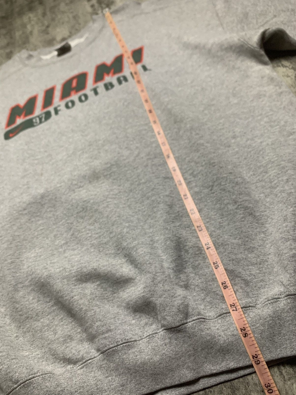 Nike Vintage 90’s Nike Miami Football Crewneck Sweatshirt Size US M / EU 48-50 / 2 - 7 Thumbnail