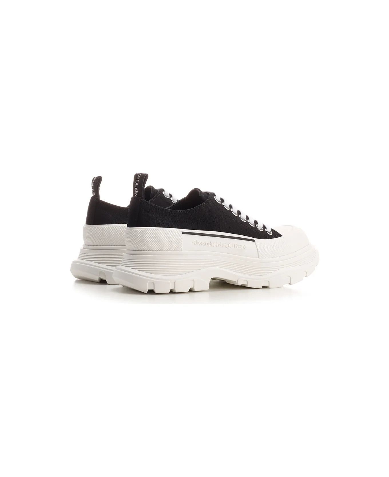 Alexander McQueen o1y1024 Low-Top Sneakers in White/Black Size US 7 / EU 40 - 3 Thumbnail