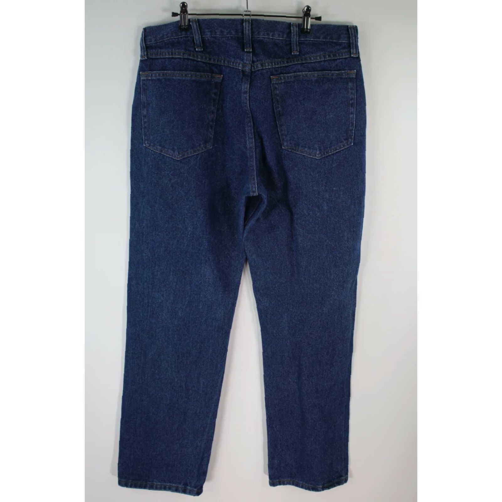 Wrangler Wrangler Mens Jeans Straight Flat Front High Rise Blue Denim Size 36x30 Size US 36 / EU 52 - 2 Thumbnail