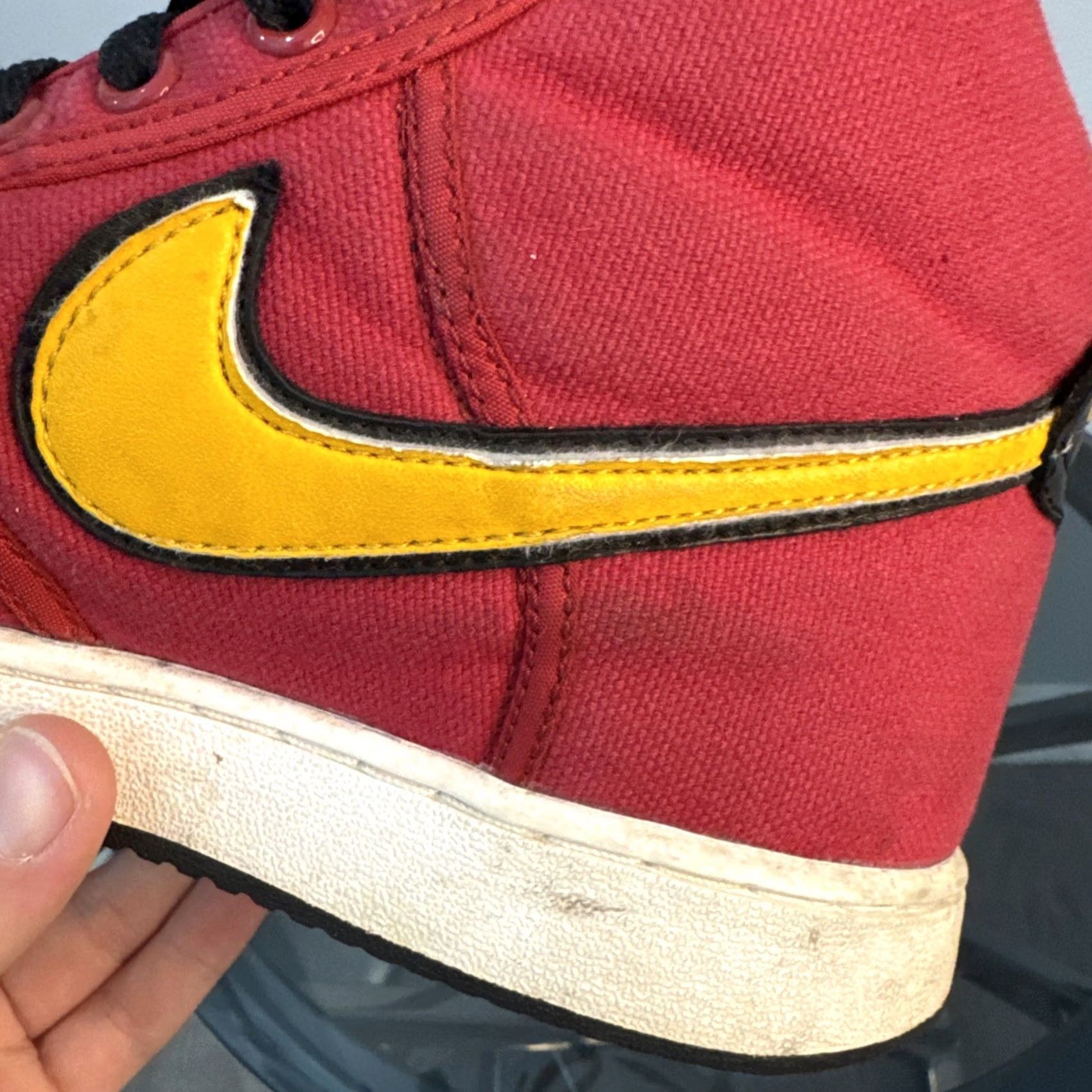 Nike VINTAGE Nike Vandal Hi Canvas Varsity Red & Yellow Athletic Sneaker 308852-671 Rare 2004 Men’s 9 Size US 9 / EU 42 - 7 Thumbnail