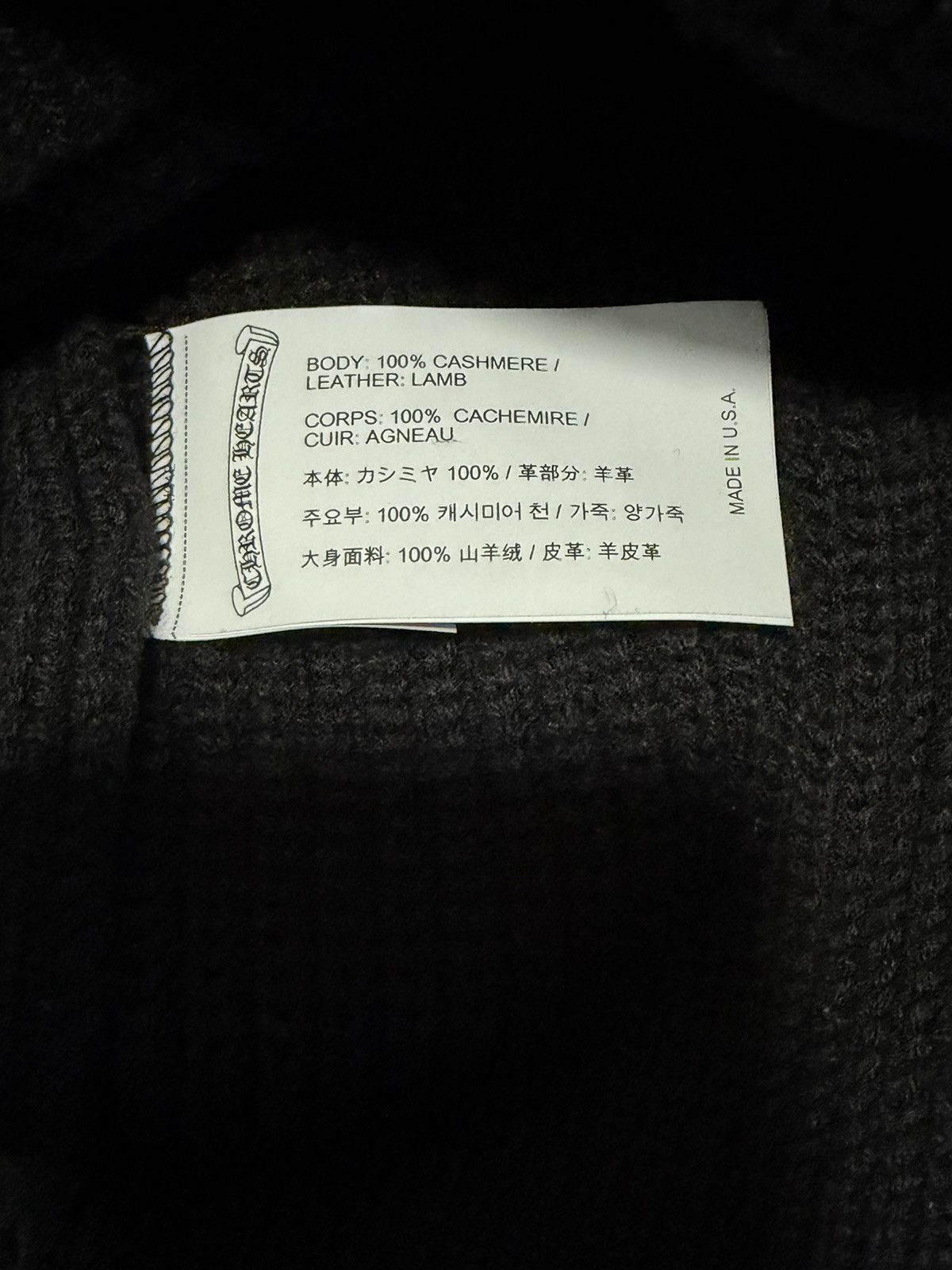 Chrome Hearts Chrome Hearts Cashmere Triple Cross Crewneck Size US L / EU 52-54 / 3 - 8 Thumbnail