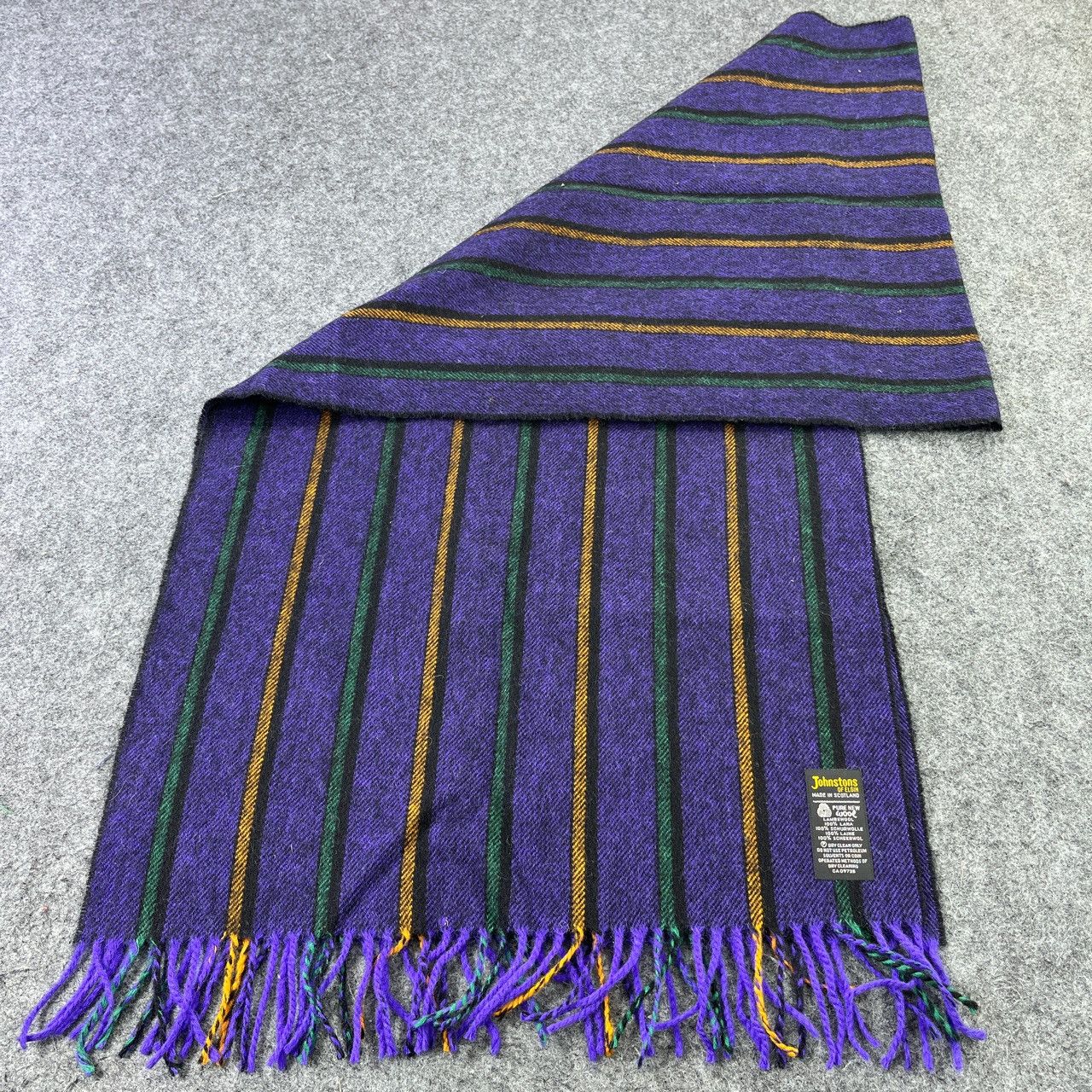 Johnstons Of Elgin × Vintage Johnstons Of Elgin Scarf / Muffler / Neckwear T568 Size ONE SIZE - 3 Thumbnail