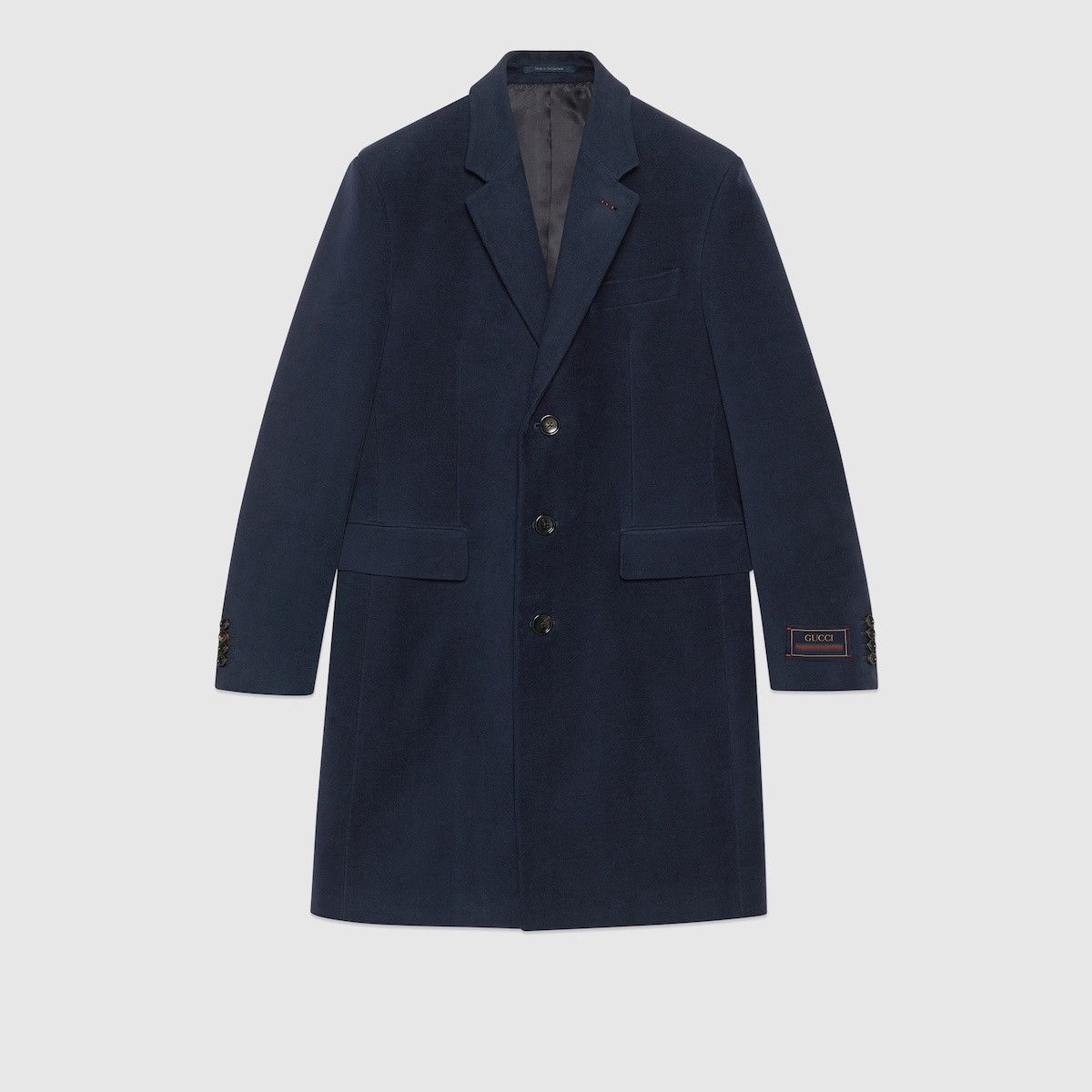 Gucci o1mt1gz0325 Smooth Coat With Gucci Web Label in Dark Blue Size US XL / EU 56 / 4 - 1 Thumbnail