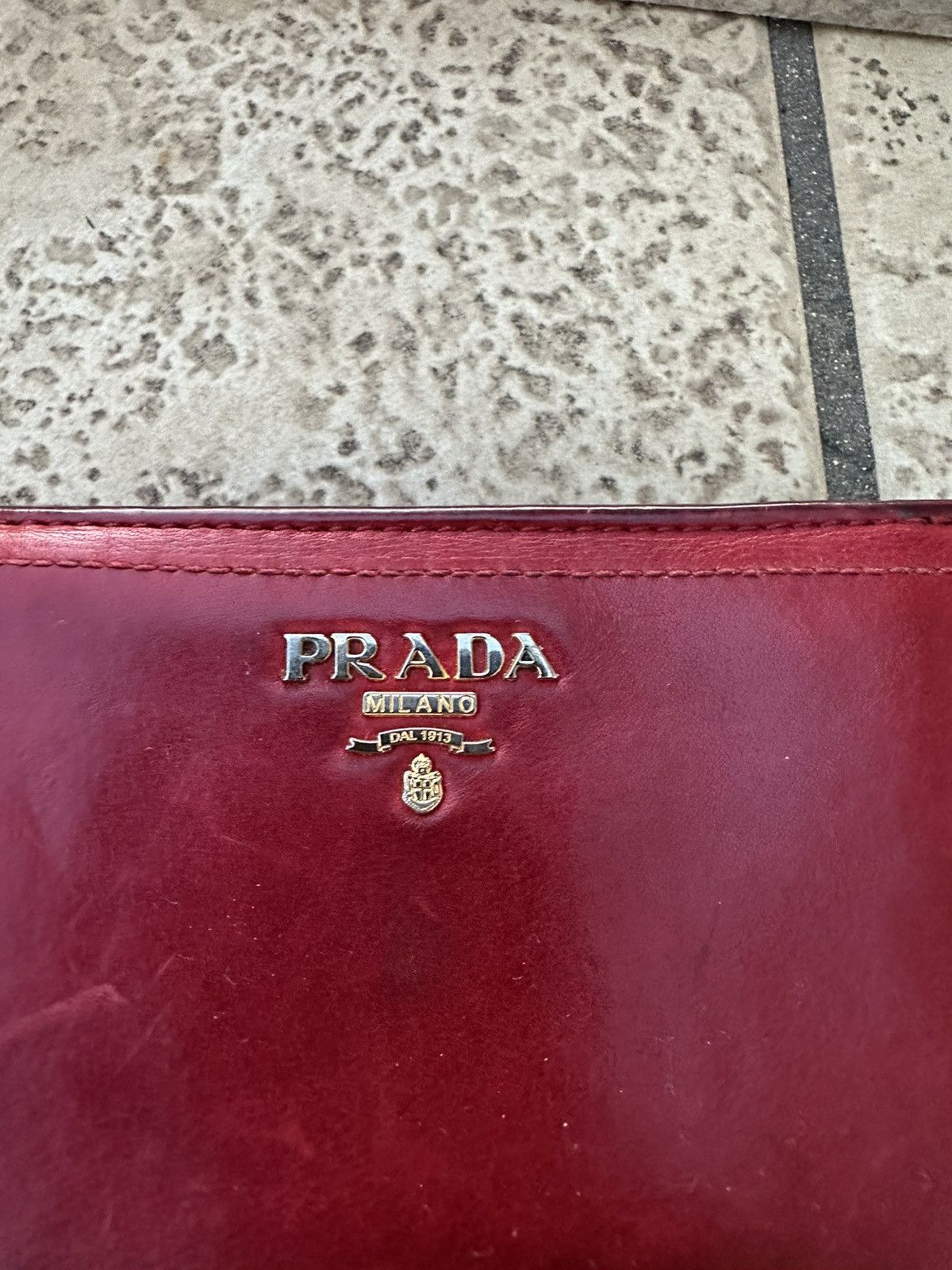 Prada Prada Wallet Leather Cherry Size ONE SIZE - 4 Thumbnail