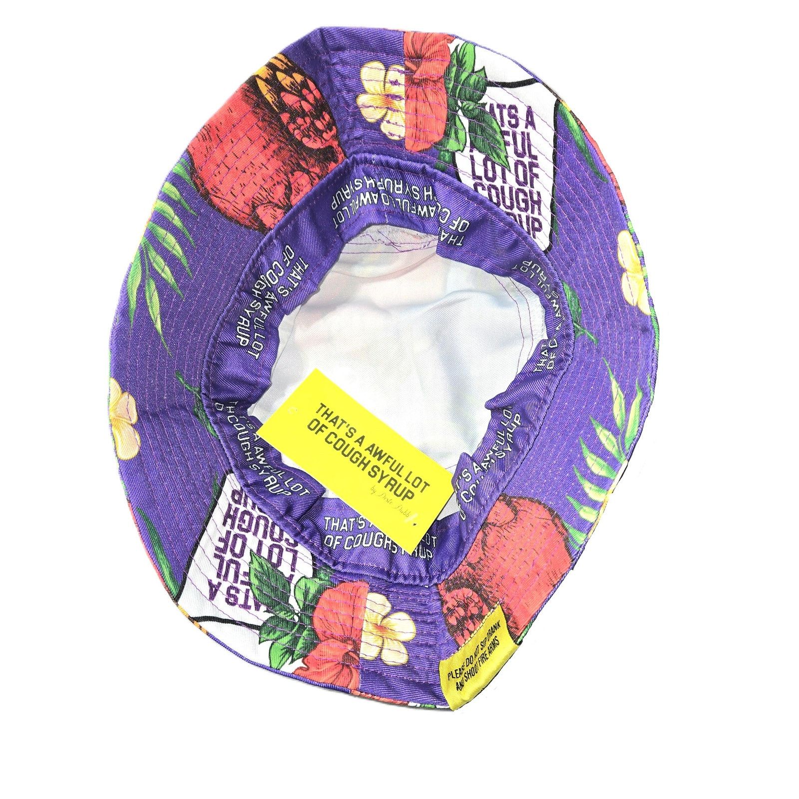 Awful Lot of Cough Syrup Thats A Awful Lot Of Cough Syrup Purple Bucket Hat Size ONE SIZE - 5 Thumbnail