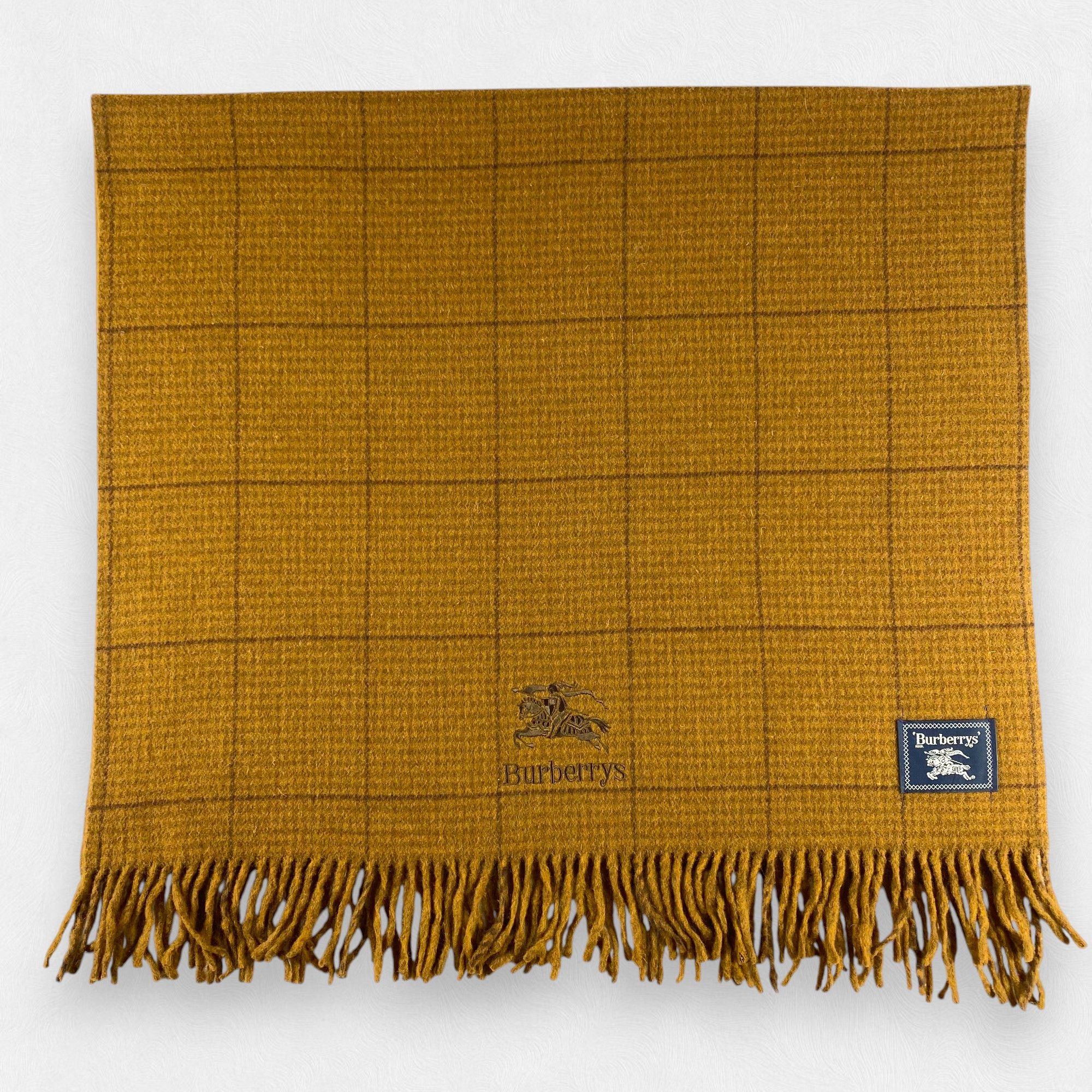 Burberry Vintage Burberry Scarf Neck Wrap Wool Muffler Size ONE SIZE - 1 Thumbnail