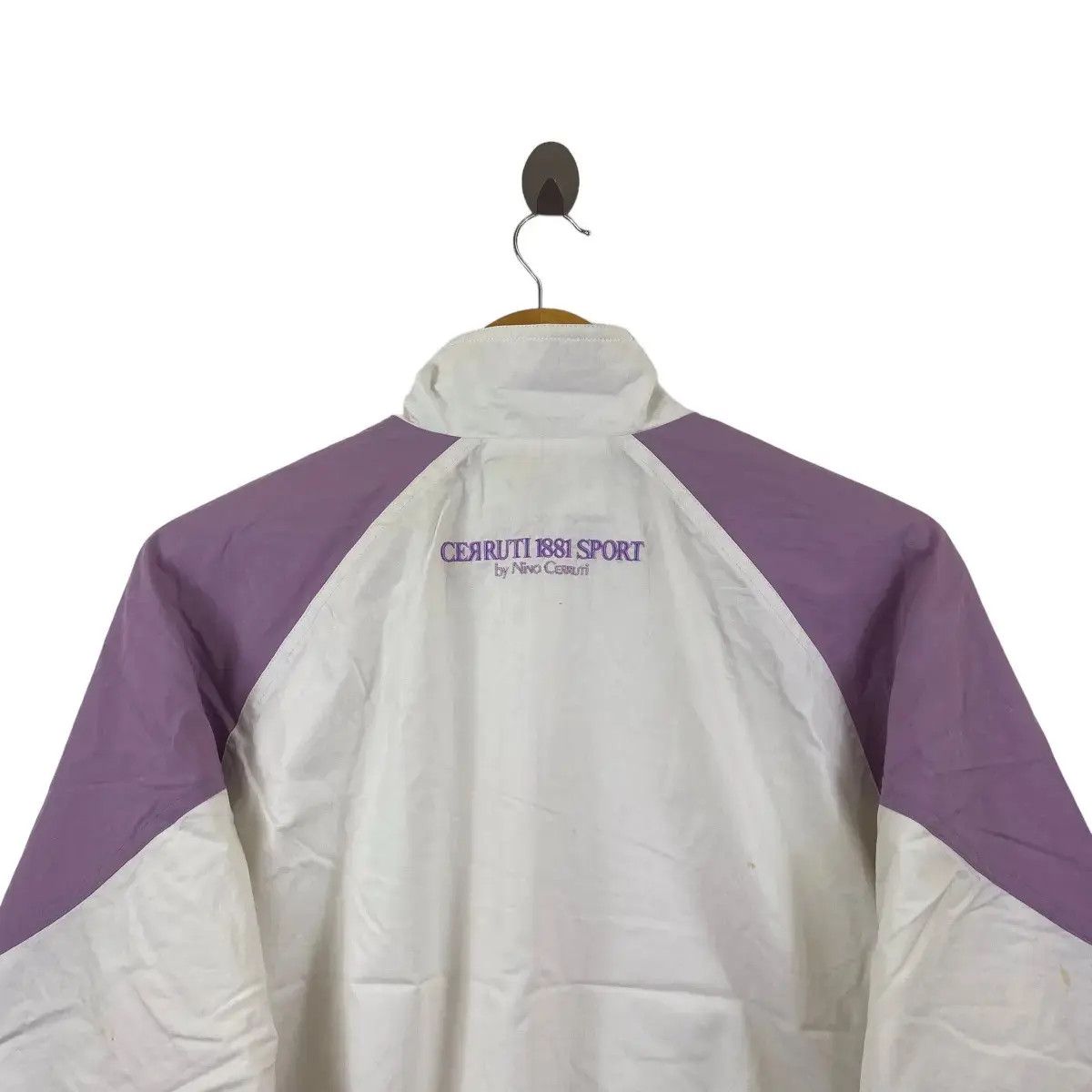 Cerruti 1881 × Vintage Vintage CERRUTI 1881 SPORT Biela Italy Outdoor Tennis Jacket Size L / US 10 / IT 46 - 5 Thumbnail