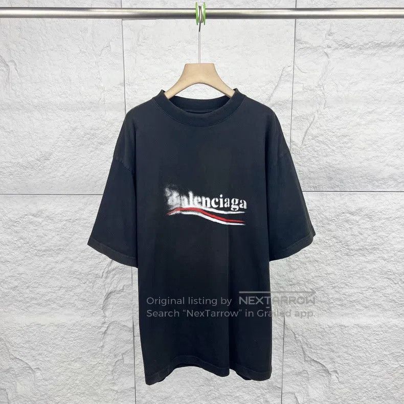 Balenciaga Balenciaga Black Fuzzy Coca-Cola Letter Print Crewneck Sho Size US S / EU 44-46 / 1 - 1 Thumbnail
