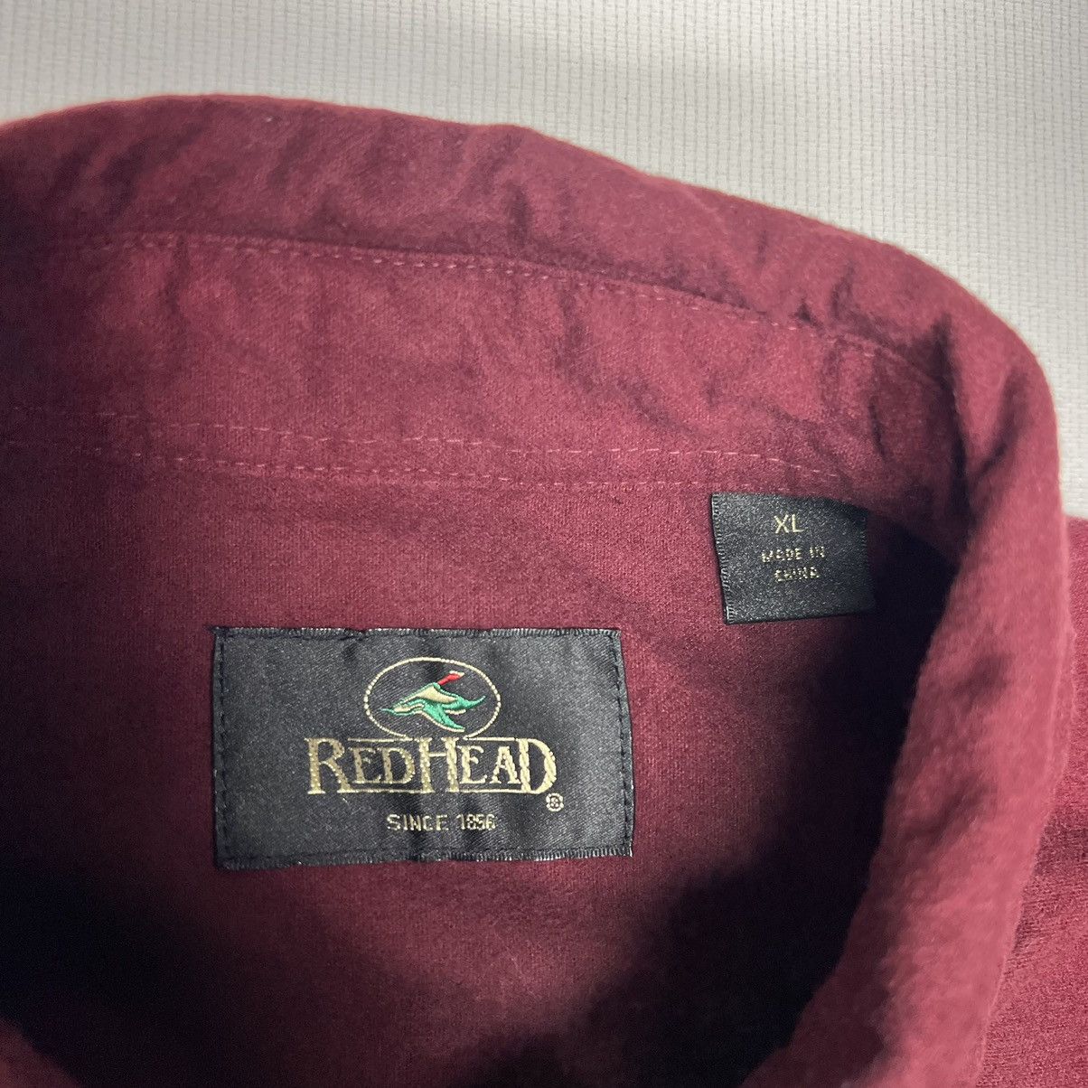 Redhead × Vintage VTG Redhead Flannel Shirt Red Button Up Outdoor Pocket Size US XL / EU 56 / 4 - 6 Thumbnail
