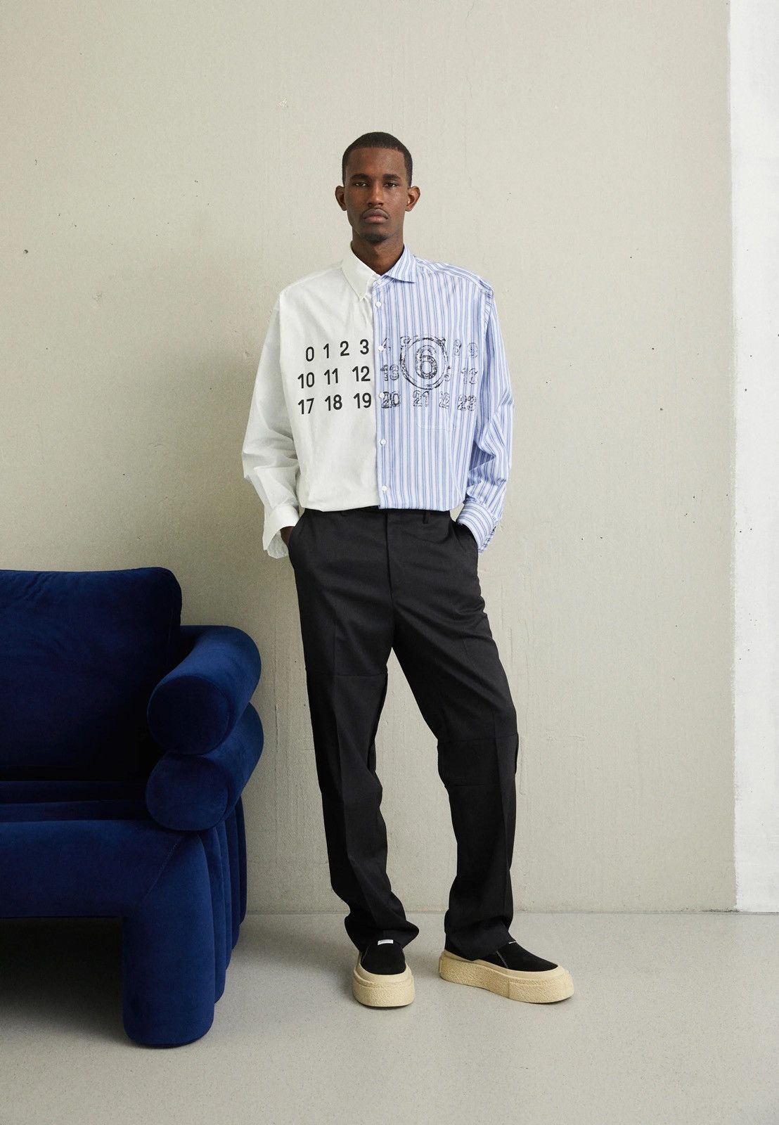 Maison Margiela !DS! SS23 Maison Margiela Reconstructed Black Casual Pants Size US 30 / EU 46 - 1 Thumbnail