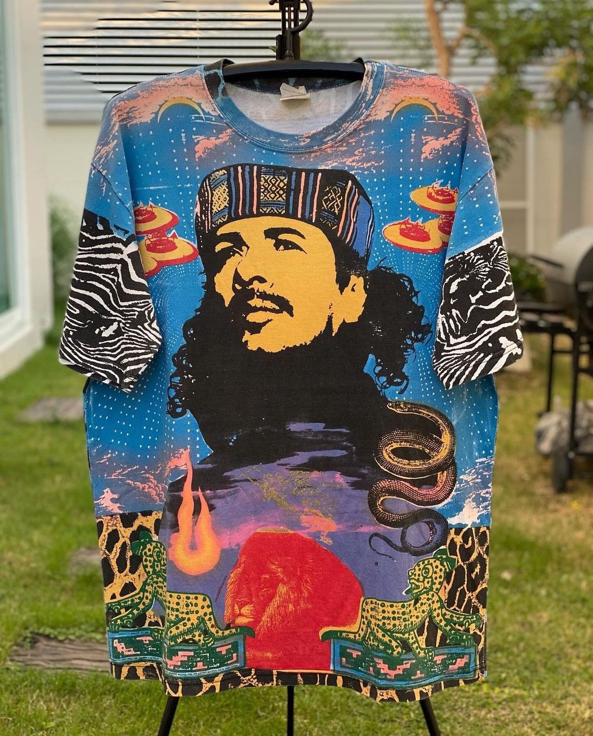 Band Tees × Vintage Rare 1995 Santana AOP Size US XL / EU 56 / 4 - 1 Thumbnail