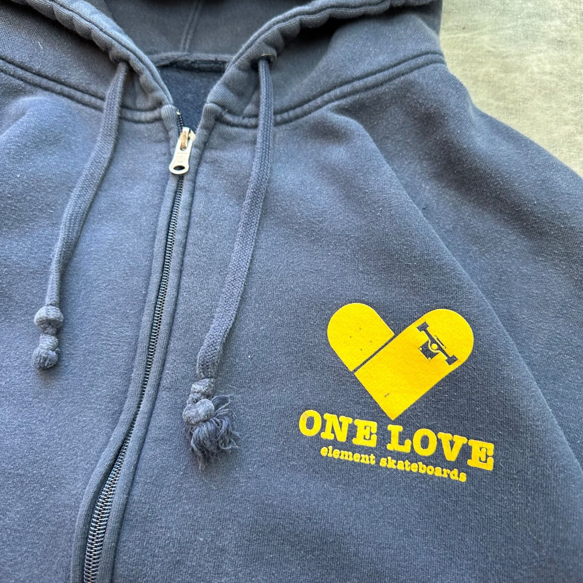 Vintage Vintage Y2K One Love Element Skateboards Zip Up Hoodie Sweat Size US L / EU 52-54 / 3 - 2 Thumbnail