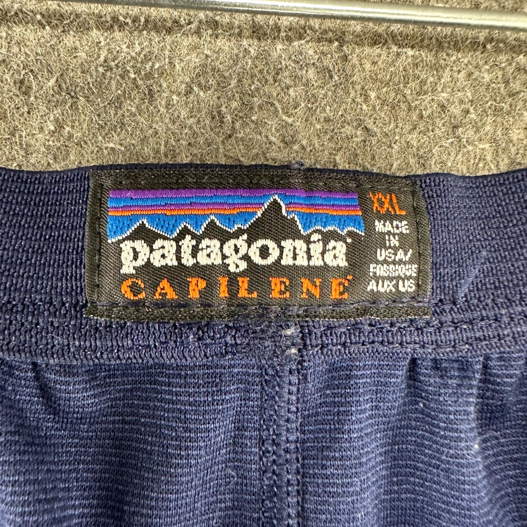 Patagonia Patagonia Pants Mens Regular 2XL Blue Navy Capilene Lightweight Jogger Running Hiking USA Inseam 32" Elastic Waist Pull On Skinny Size US 39 - 3 Thumbnail