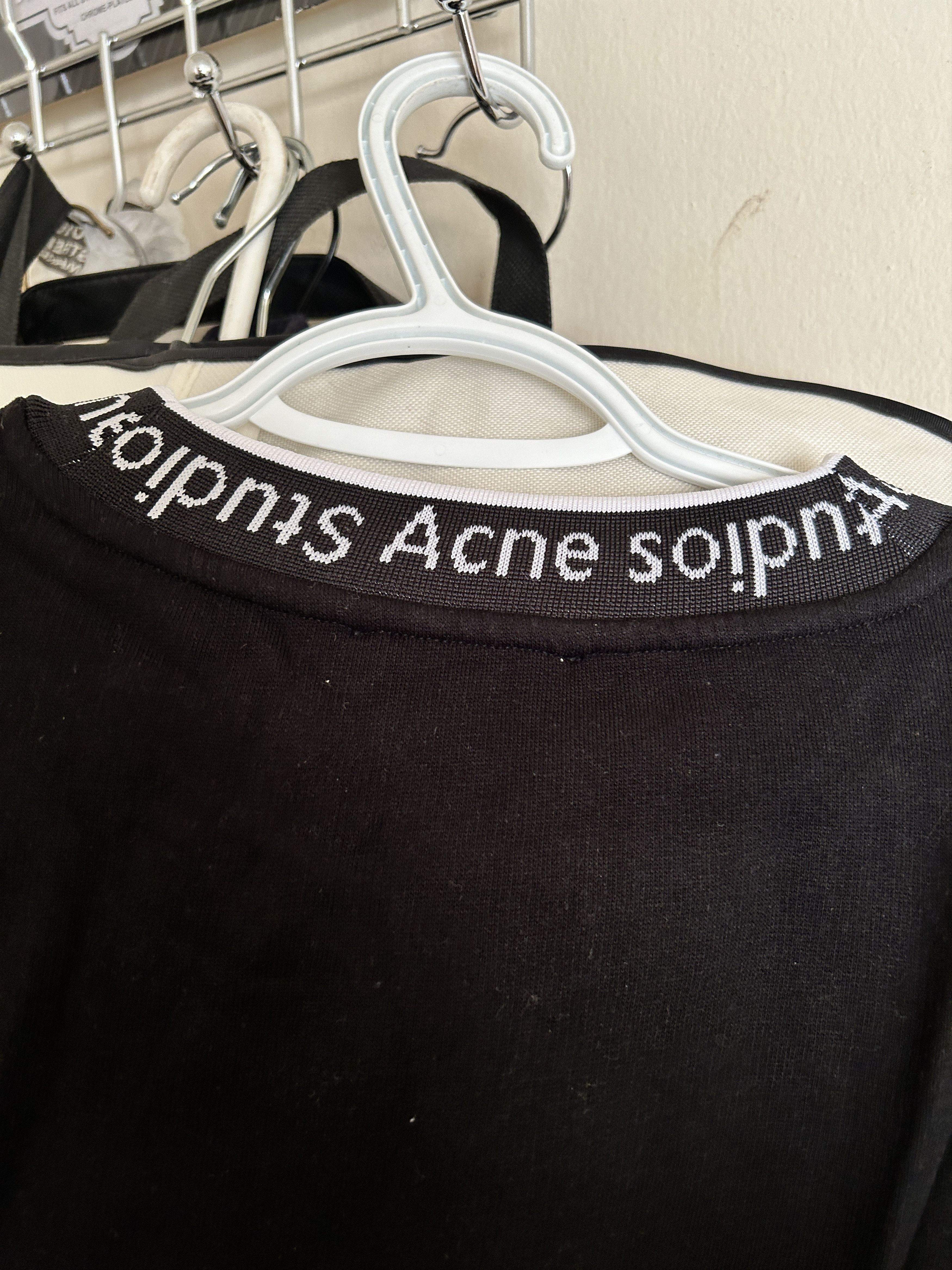 Acne Studios Acne Studios FULTON logo sweatshirt black Size US L / EU 52-54 / 3 - 11 Thumbnail