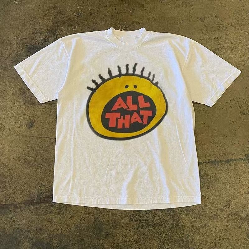 Vintage White retro fun cartoon print t-shirt Size US M / EU 48-50 / 2 - 1 Thumbnail