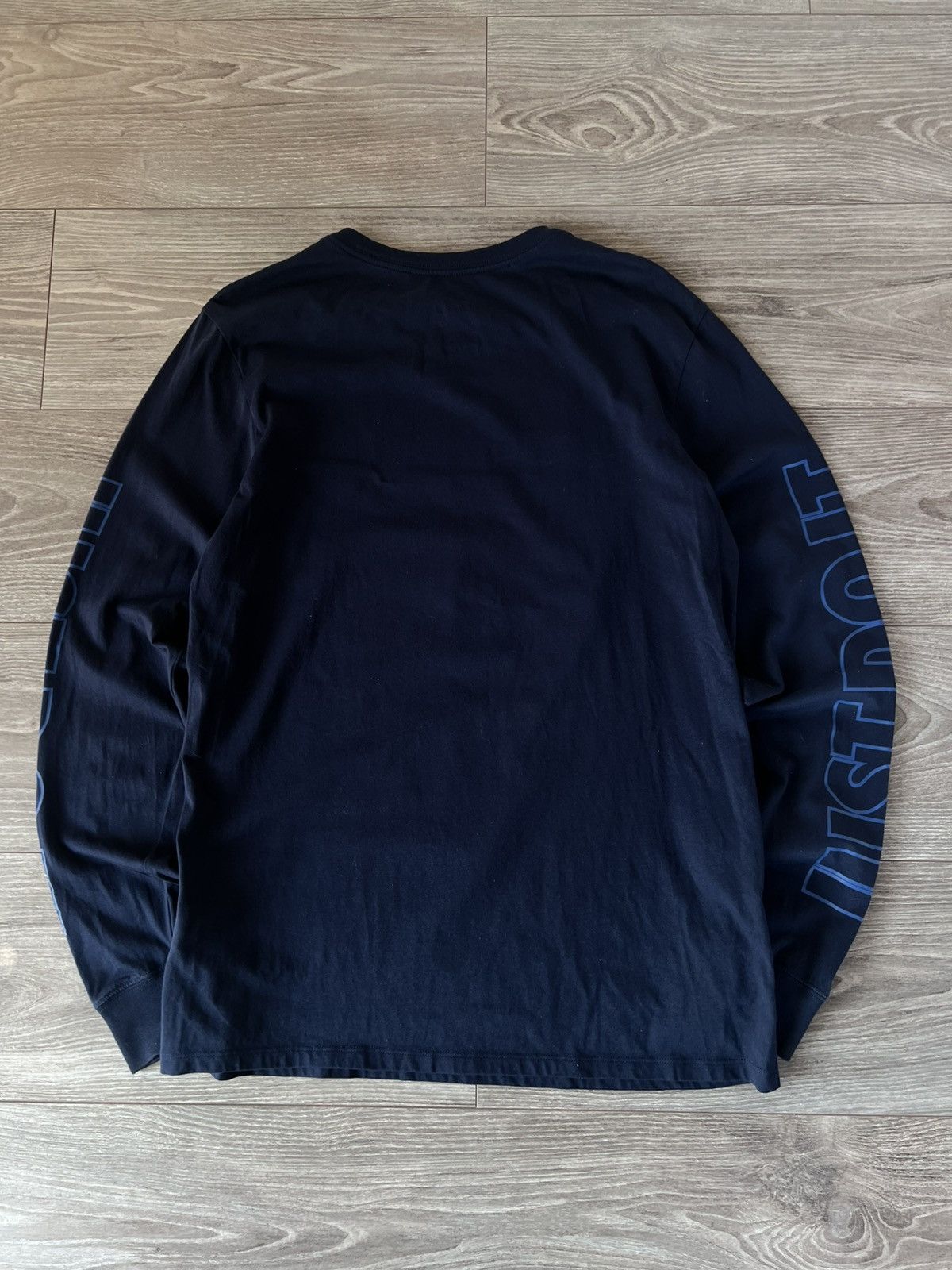 Nike ‼️Nike Big Logo Overprinted Just Do It Swoosh Long Sleeve Tee Size US M / EU 48-50 / 2 - 15 Thumbnail