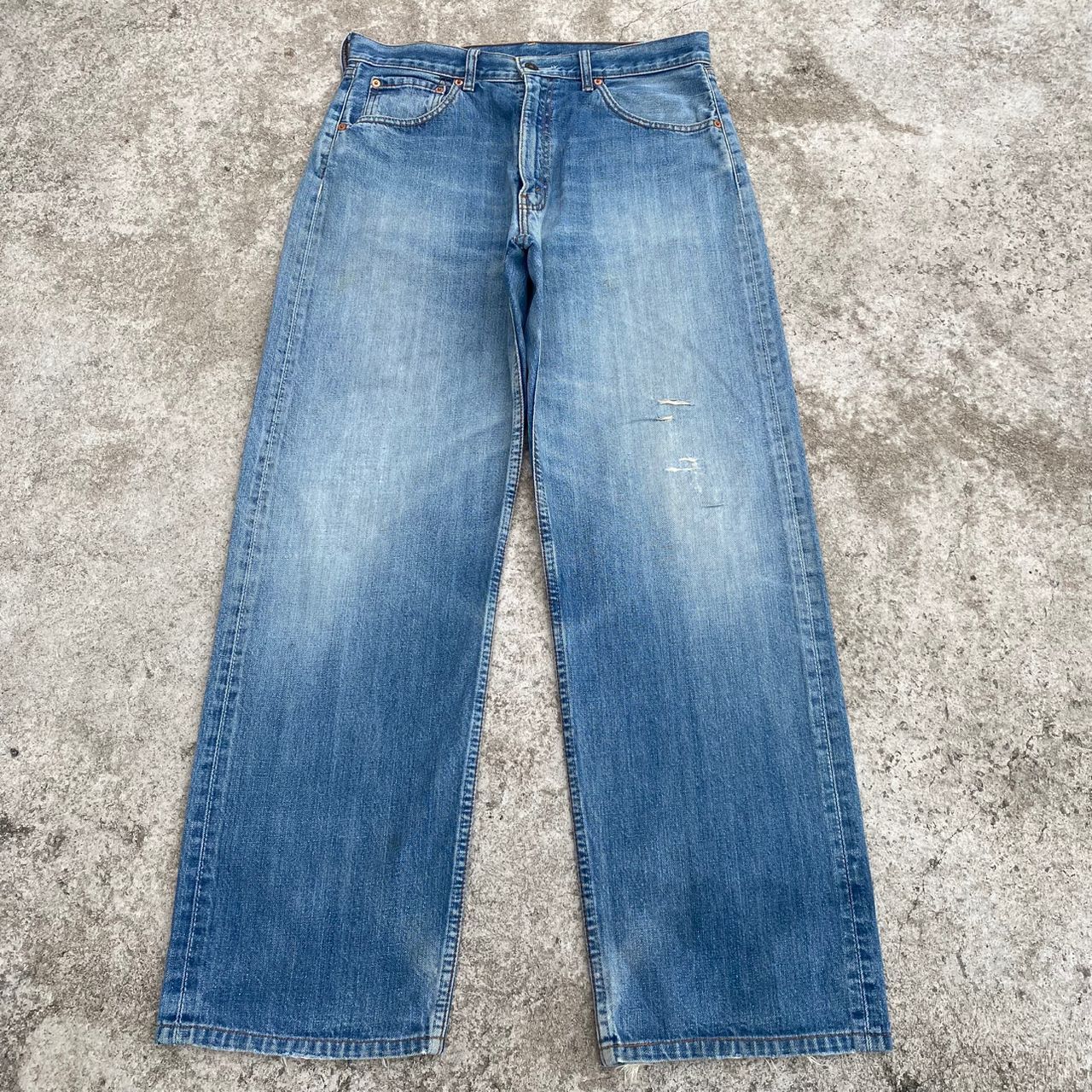 Levi's Vintage Levis 504 Distressed Denim Kurt Cobain Style Size US 33 - 1 Thumbnail