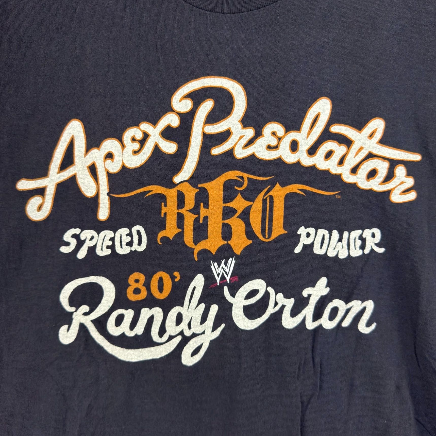 Speedo VINTAGE WWE 2012 Randy Orton Apex Predator RKO Speed Power Wrestling T Shirt 2XL Grey Cotton Crew Neck Short Sleeve Men Size US XXL / EU 58 / 5 - 2 Thumbnail