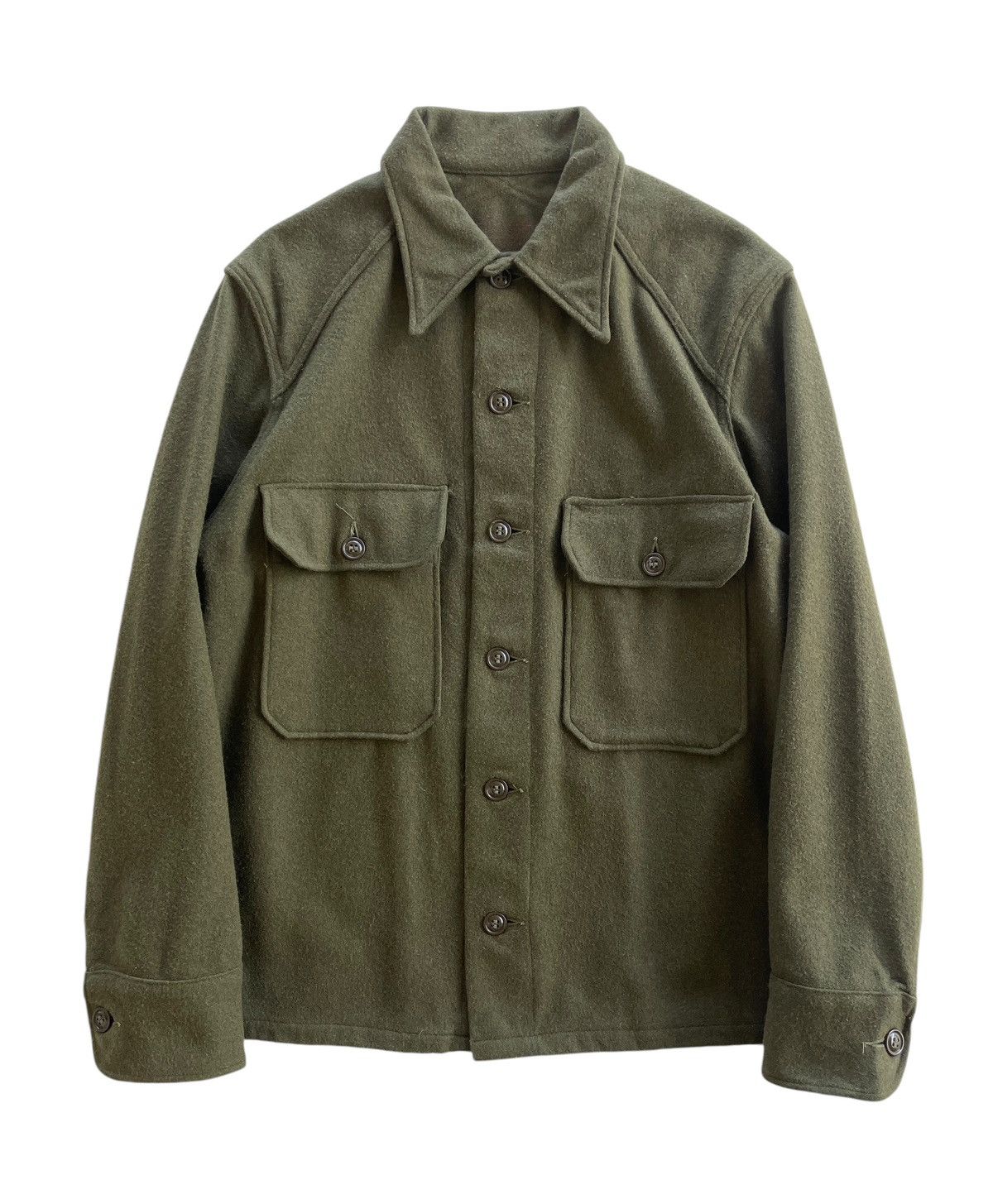 Vintage Vintage 1952 Wool Military Field Jacket Size US L / EU 52-54 / 3 - 1 Thumbnail