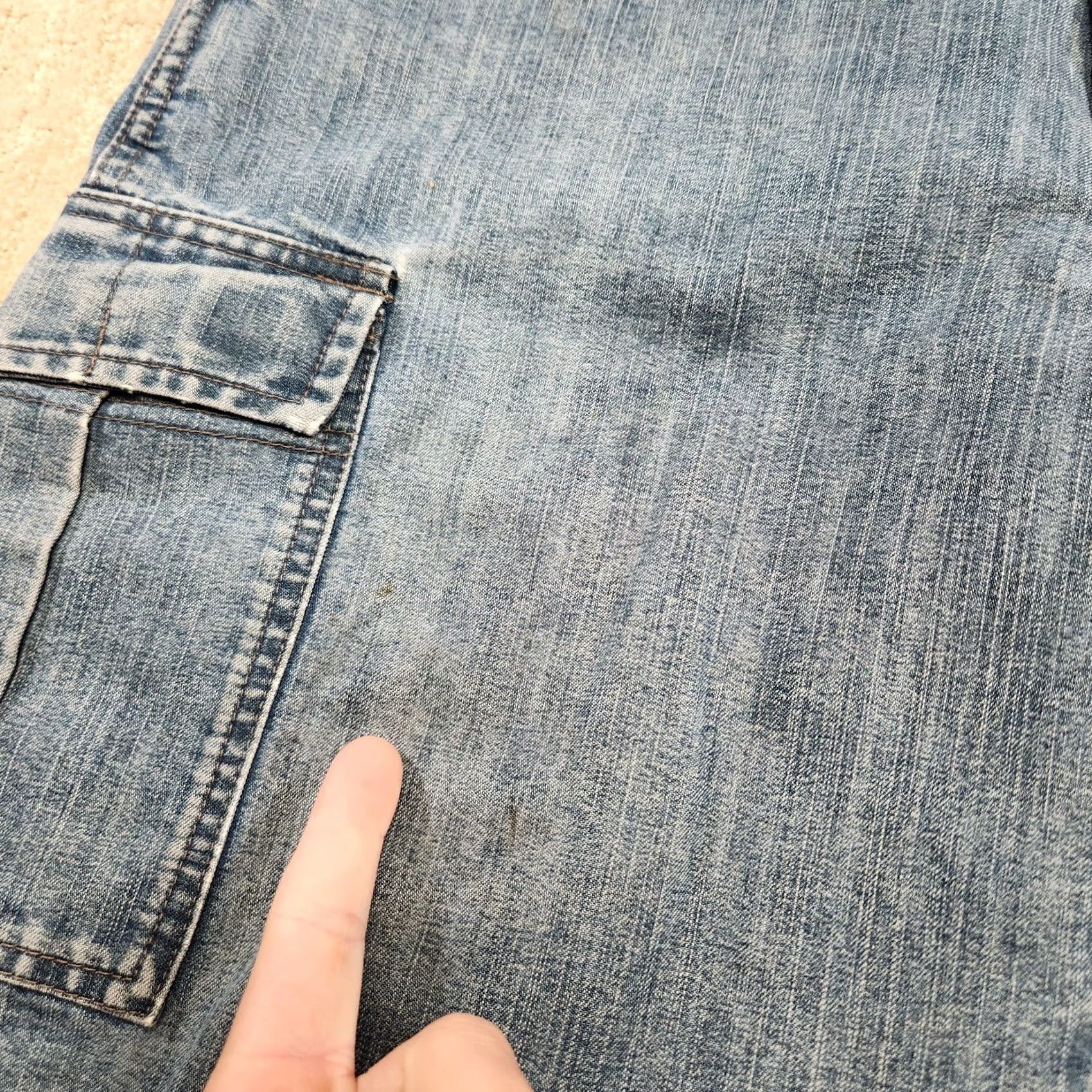 Wrangler VINTAGE Wrangler Denim Shorts Men 34 Cargo Jorts Workwear Baggy 90s Grunge Hip Hop Jeans Shorts Mens Size US 34 / EU 50 - 3 Thumbnail