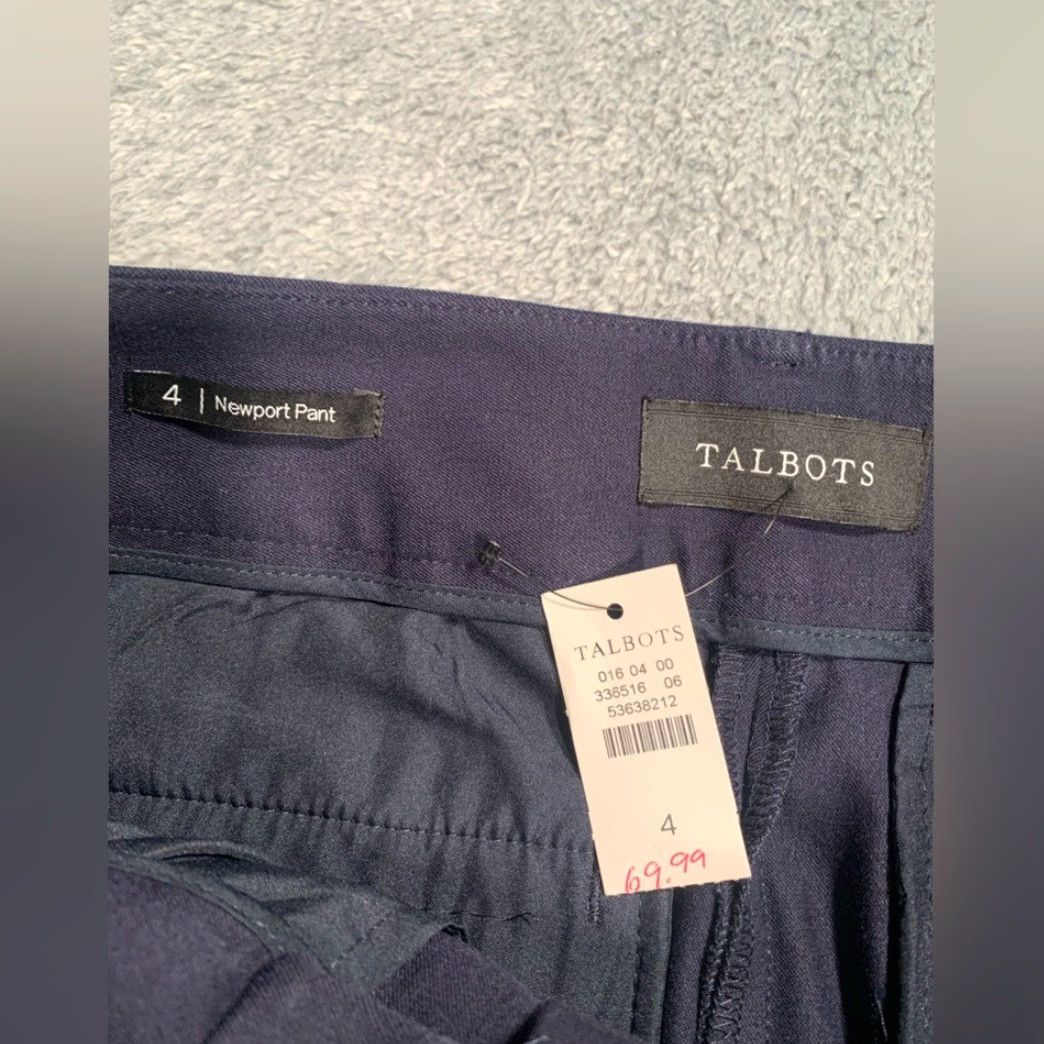 Talbots Talbots Newport Pant 4 Blue Woman Regular Ankle NWT Size 27" / US 4 / IT 40 - 4 Thumbnail