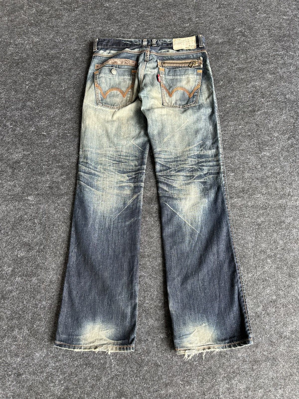 Edwin Vintage Edwin 503 Bluetrip Faded Washed Denim 32x34 D432 Size US 32 / EU 48 - 4 Thumbnail