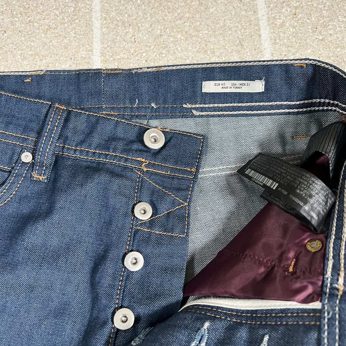 Zara Zara Unwashed Raw Premium Denim Jeans Button Fly Size 30x28 Size US 30 / EU 46 - 4 Thumbnail