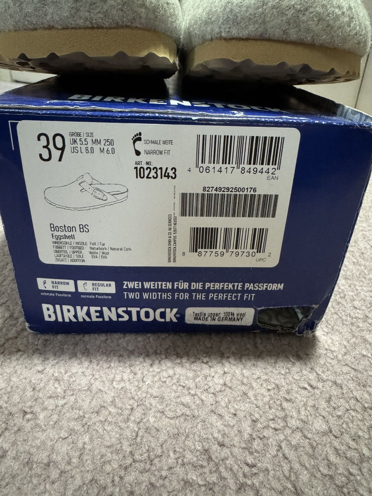 Birkenstock Birkenstock Boston BS Eggshell Size 6 Size US 6 / EU 39 - 4 Thumbnail