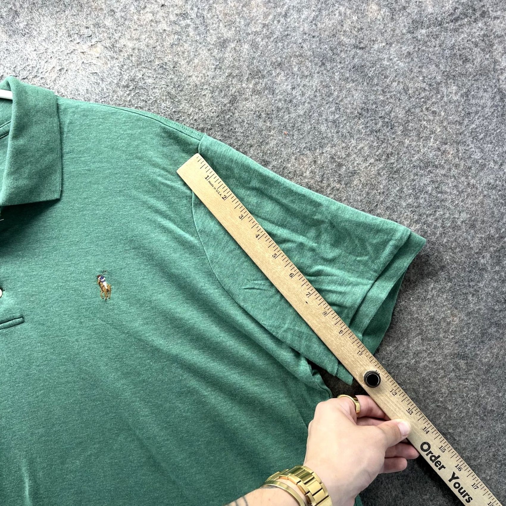 Polo Ralph Lauren Polo Ralph Lauren Polo Shirt Mens L Green Classic Fit Casual Short Sleeve Vintage Rugby Size US L / EU 52-54 / 3 - 4 Thumbnail