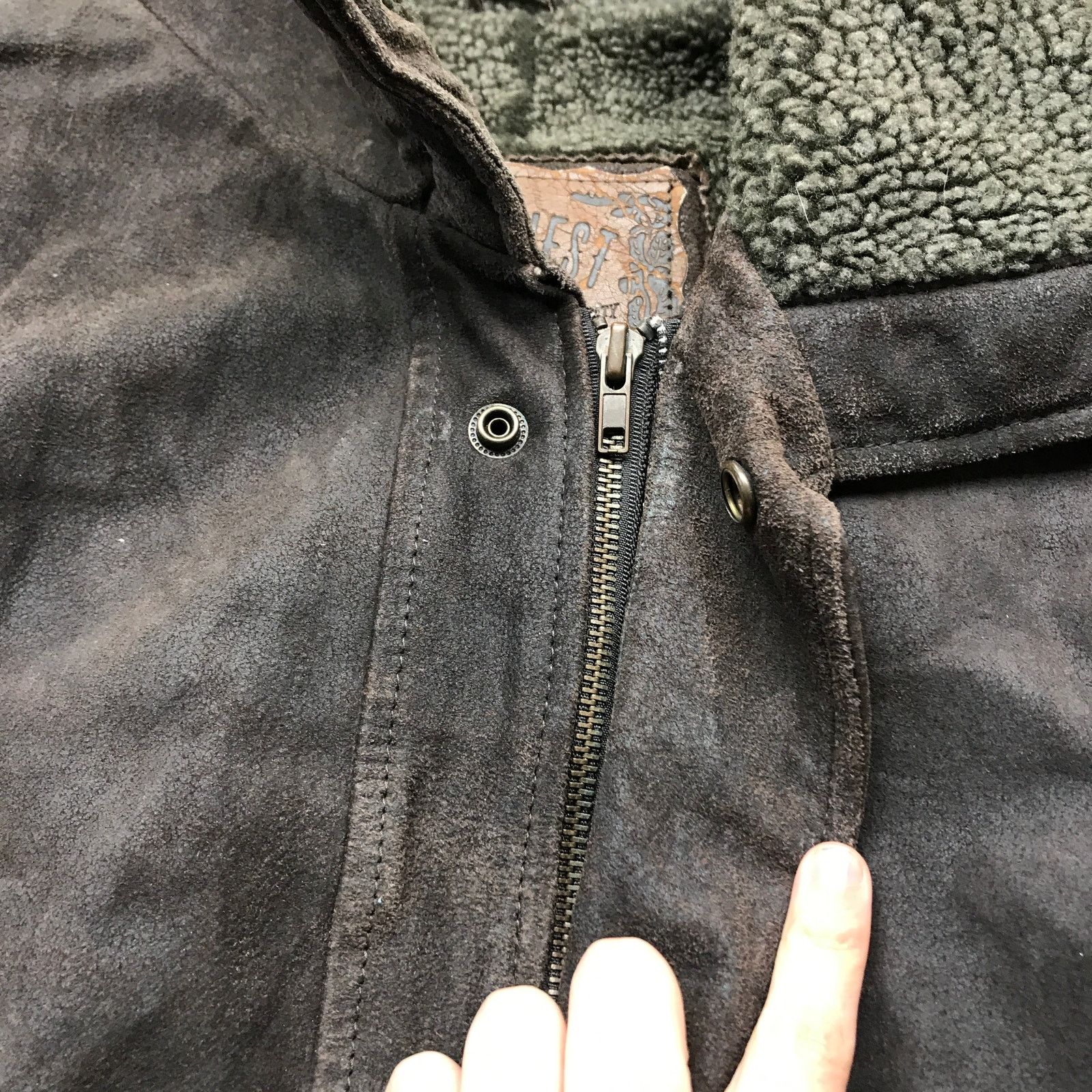 Other VTG East West Rugged Sherpa Lined Genuine Leather Jacket XL Size US XL / EU 56 / 4 - 8 Thumbnail